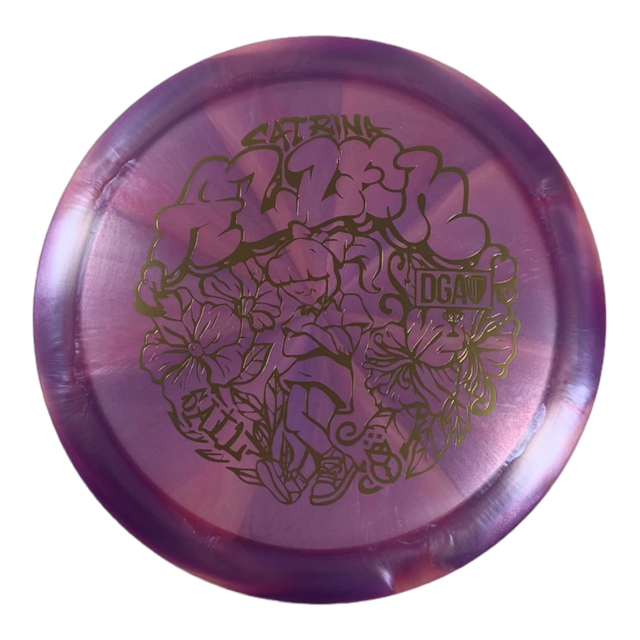 Disc Golf Association Sail | Swirl | Purple/Gold 167g (Catrina Allen) Disc Golf