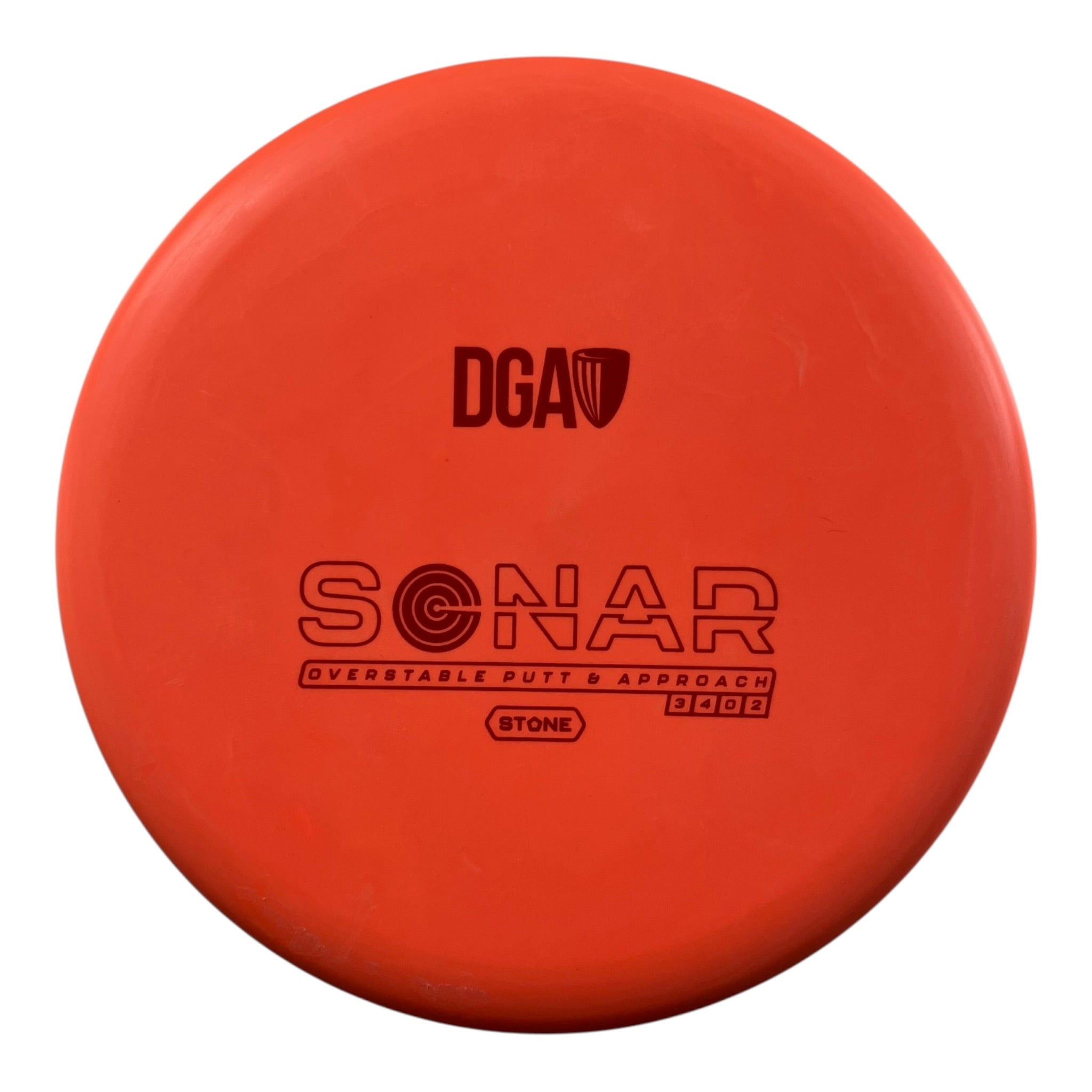 Disc Golf Association Sonar | Stone | Orange/Red 173g Disc Golf