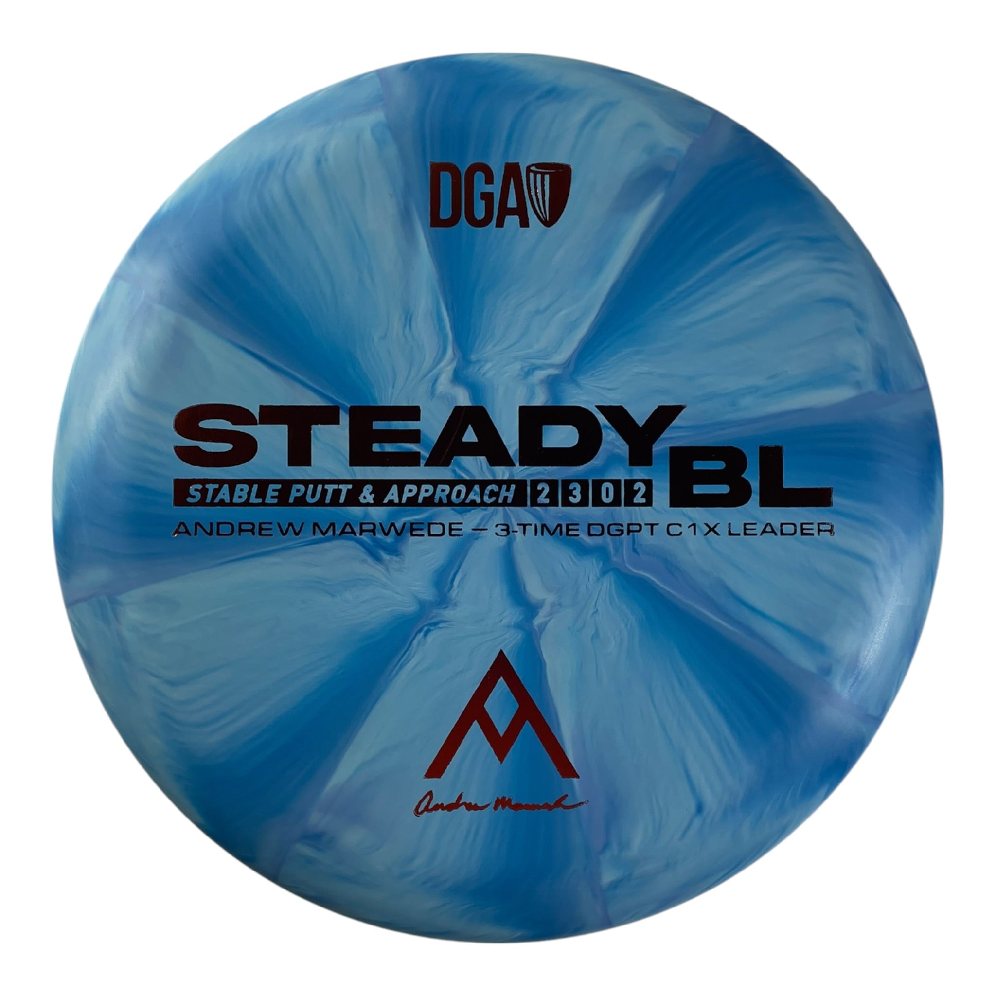 Disc Golf Association Steady BL | Stone Swirl | Blue/Orange 173g (Andrew Marwede) Disc Golf