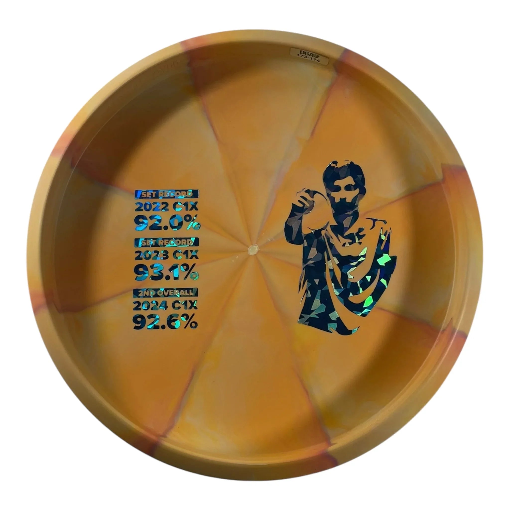 Disc Golf Association Steady BL | Stone Swirl | Yellow/Gold 173g (Andrew Marwede) Disc Golf