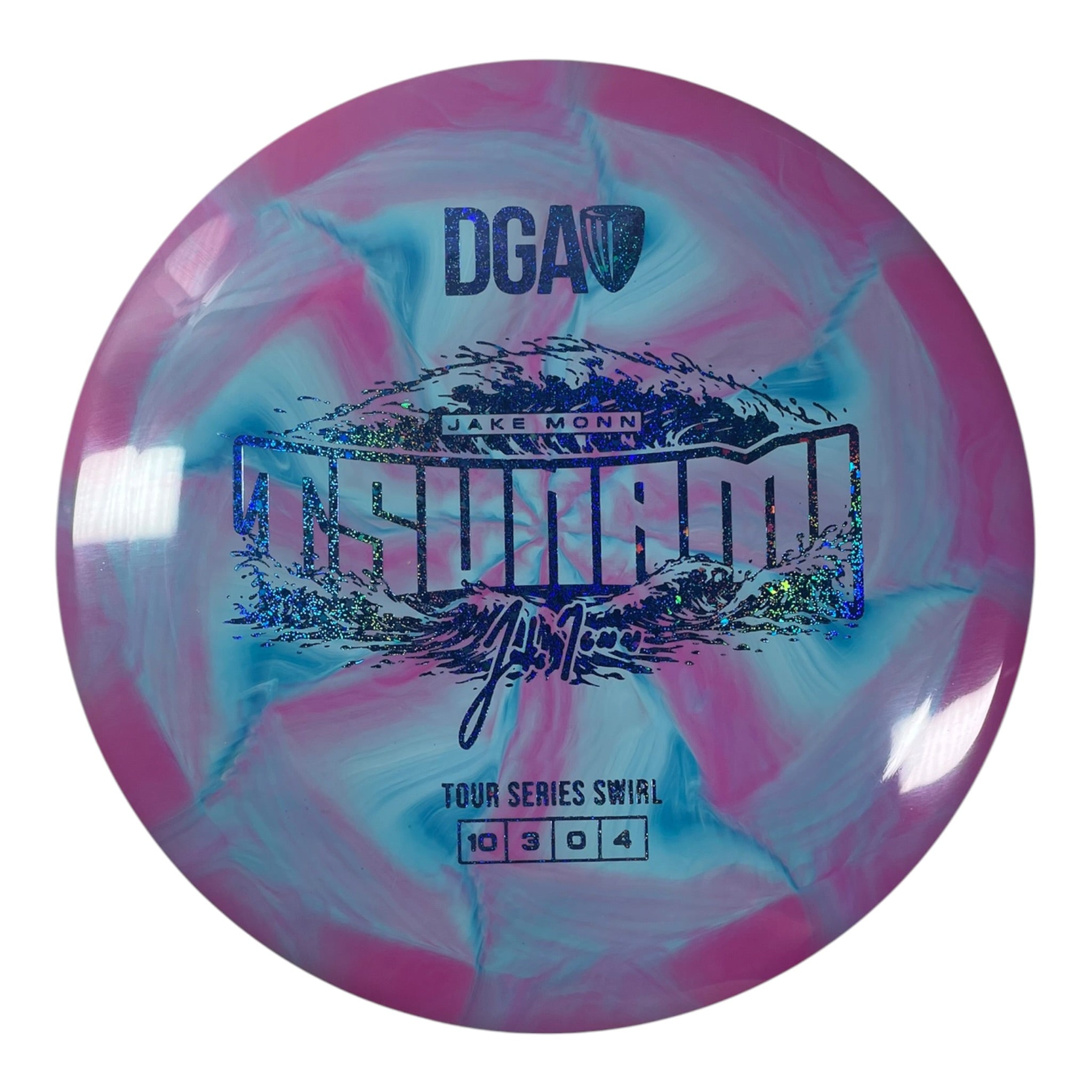 Disc Golf Association Tsunami | Tour Series Swirl | Pink/Blue 169g (Jake Monn) Disc Golf