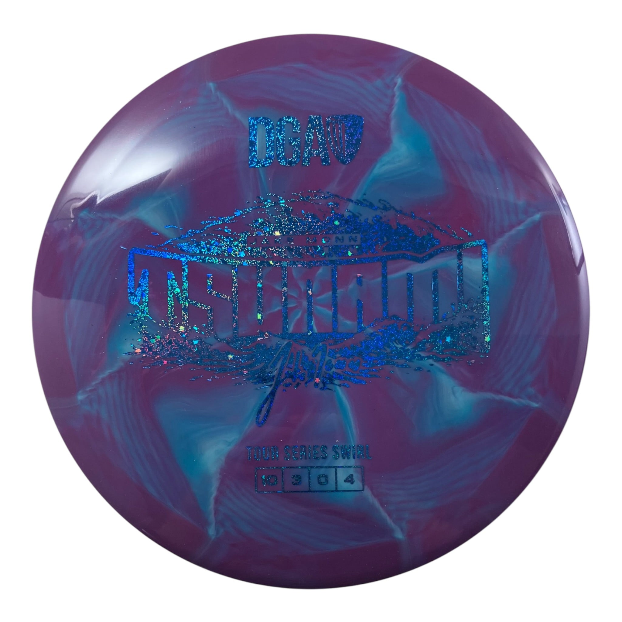 Disc Golf Association Tsunami | Tour Series Swirl | Purple/Blue Sparkle 170g (Jake Monn) Disc Golf