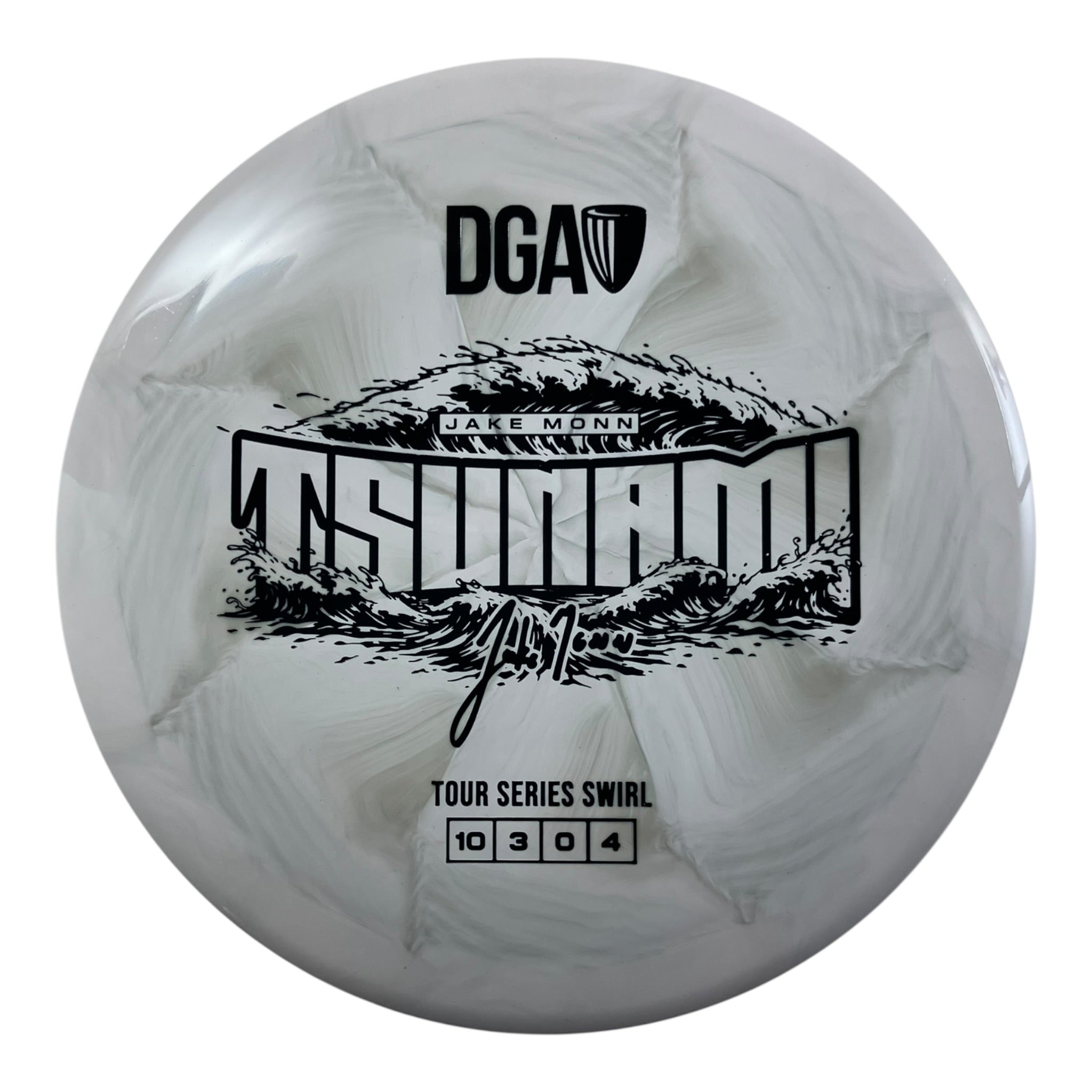 Disc Golf Association Tsunami | Tour Series Swirl | White/Black 170g (Jake Monn) Disc Golf