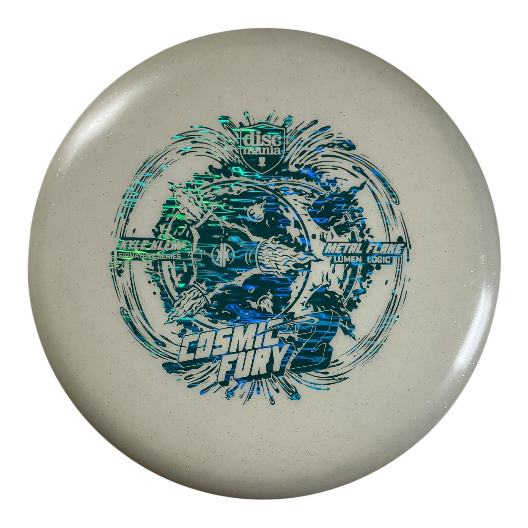 Discmania Cosmic Fury 2 - Used Like New | Metal Flake Lumen | Glow/Blue 175g (Kyle Klein) Disc Golf