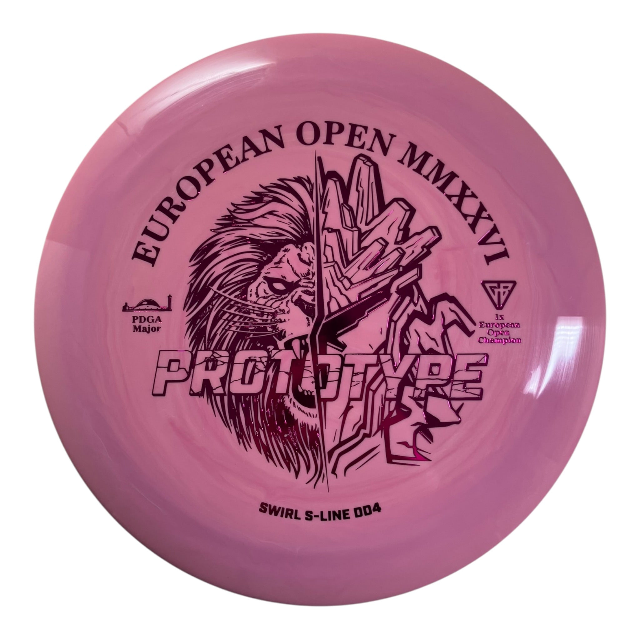 Discmania DD4 | Swirly S-Line | Pink/Purple 175g (Prototype) Disc Golf