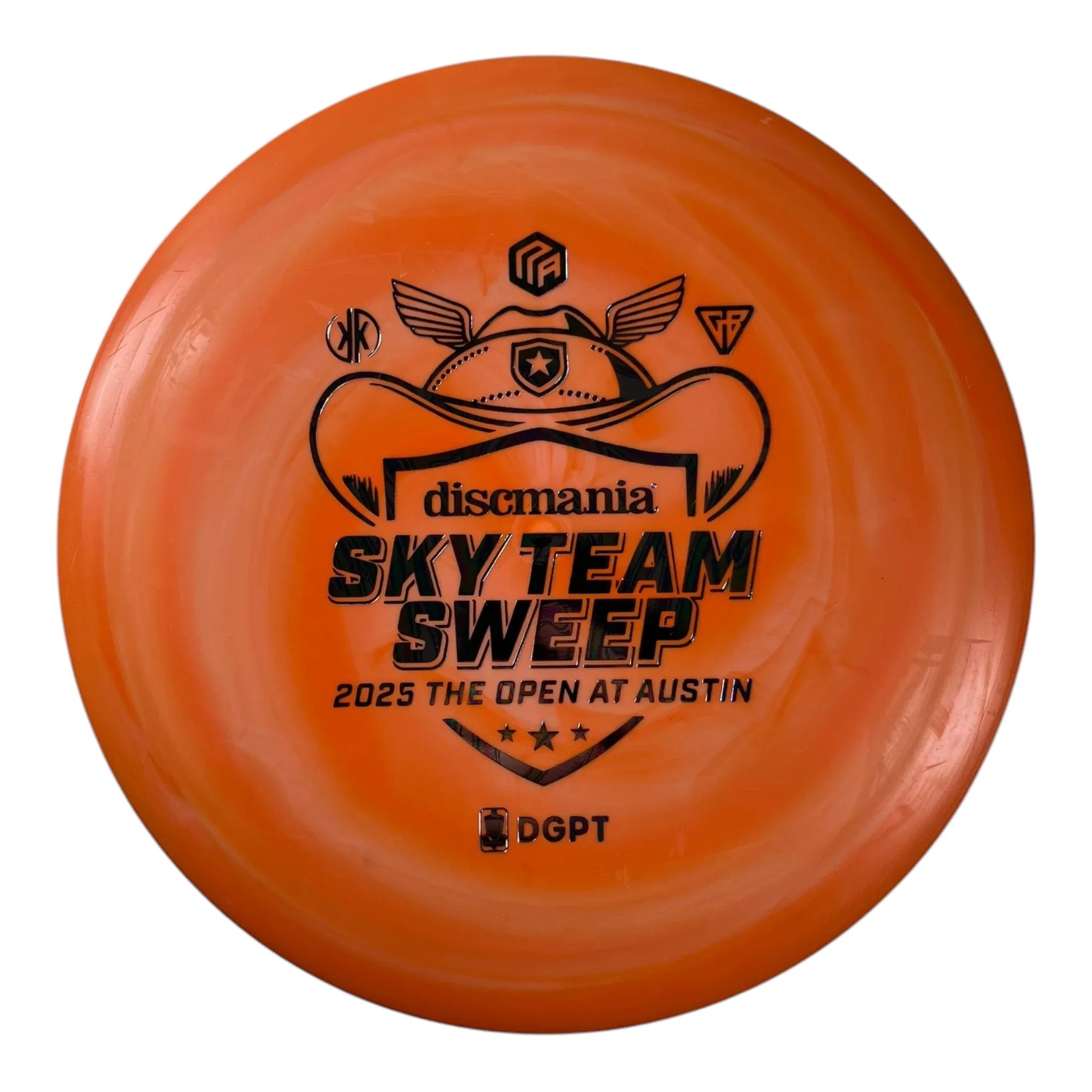 Discmania FD | Flex 2 Swirl D-Line | Orange/Oil Slick 173-174g (Sky Team Sweep) Disc Golf
