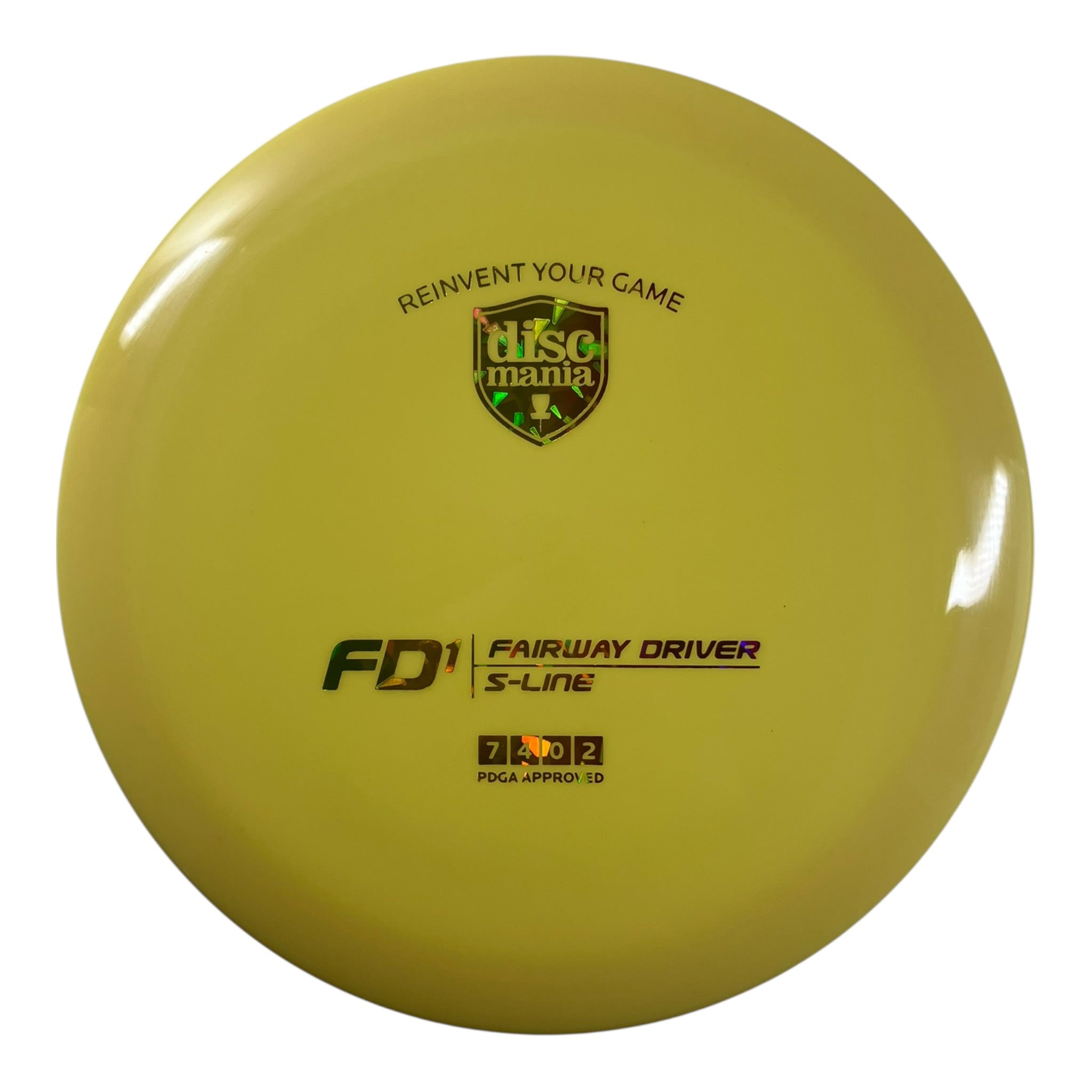 Discmania FD1 | S-Line | Yellow/Rainbow 171g Disc Golf