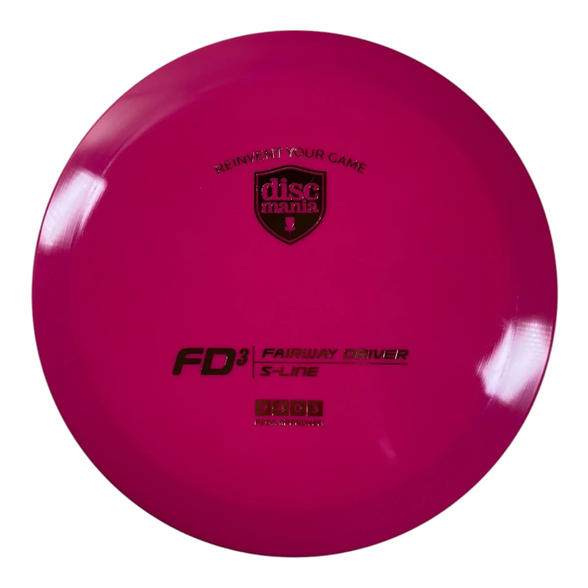 Discmania FD3 | S - Line | Pink/Gold 173g Disc Golf