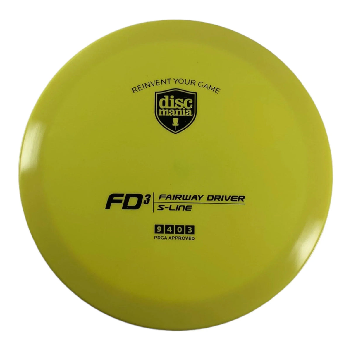 Discmania FD3 | S - Line | Yellow/Silver 168g Disc Golf