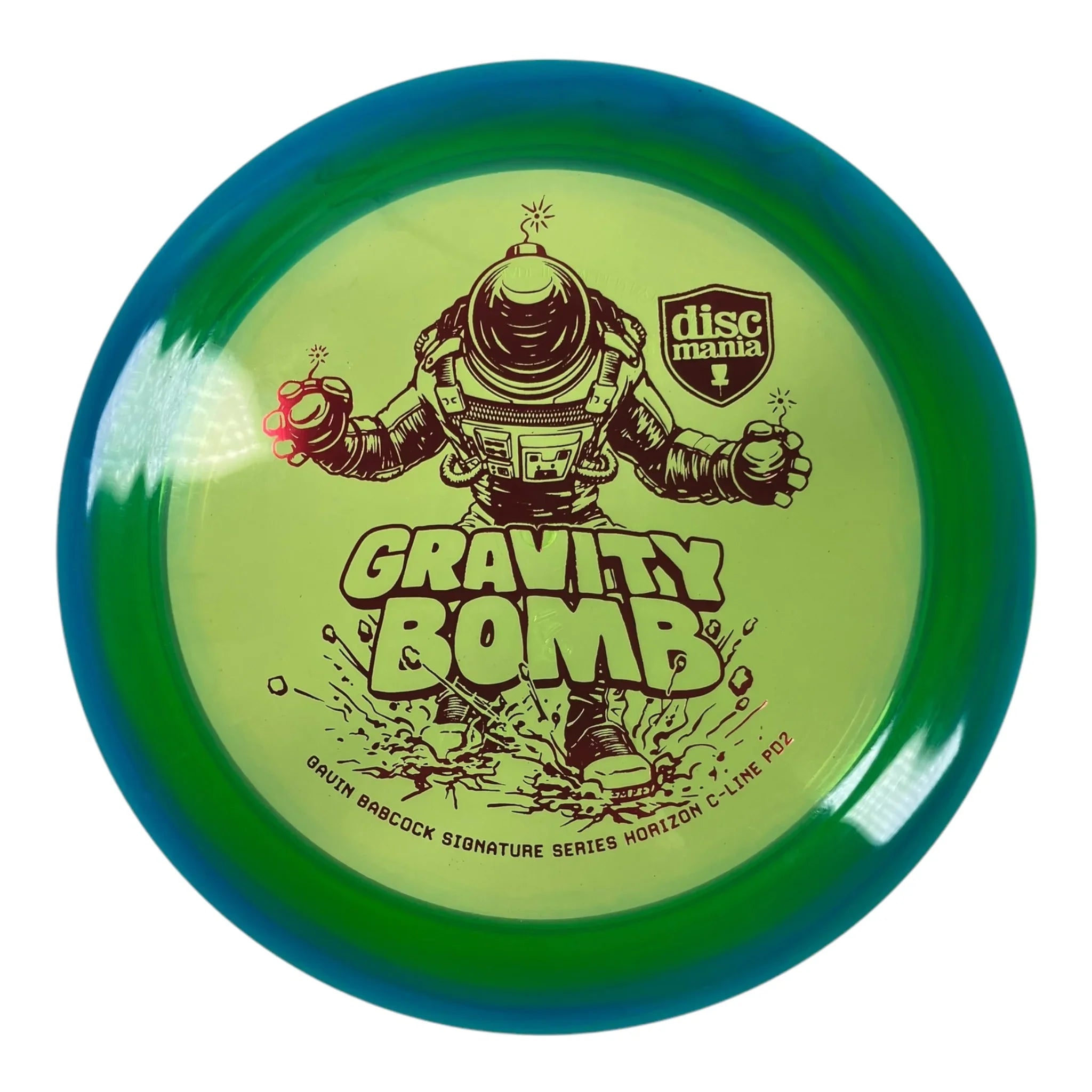 Discmania Gravity Bomb - PD2 | Horizon C-Line | Green/Blue 173-175g (Gavin Babcock) Disc Golf