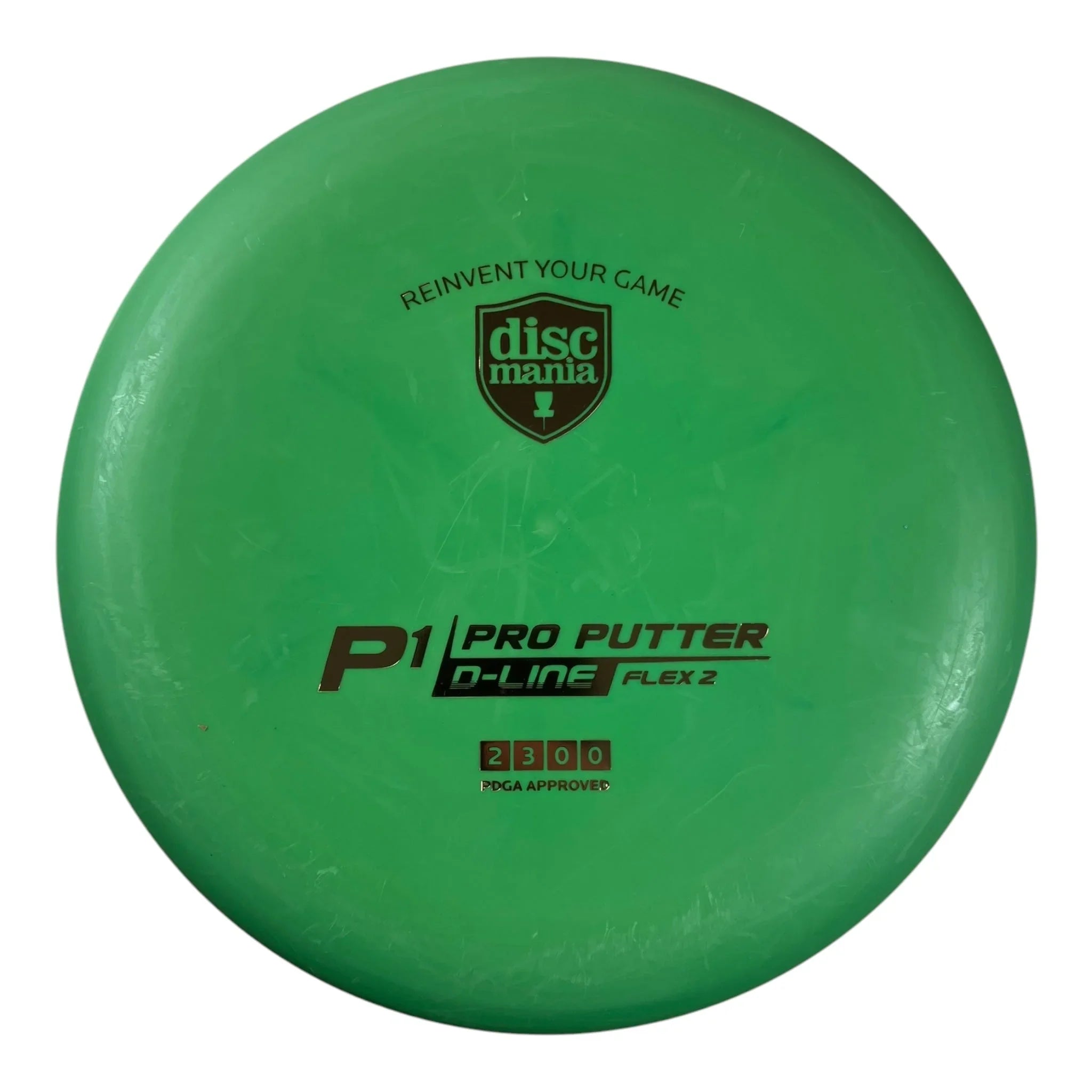 Discmania P1 | D - Line Flex 2 | Green/Gold 173g Disc Golf