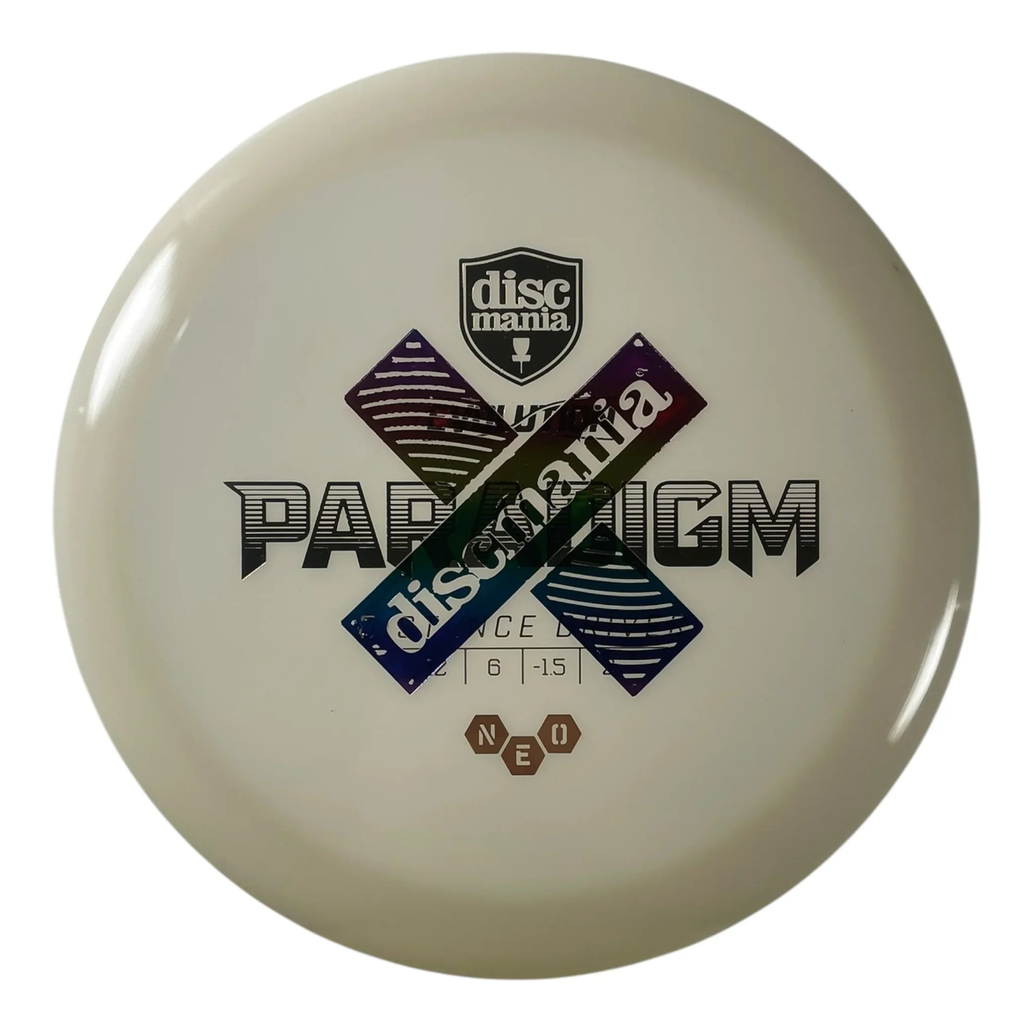 Discmania Paradigm | Neo | White/Rainbow 174g (X-Out) Disc Golf