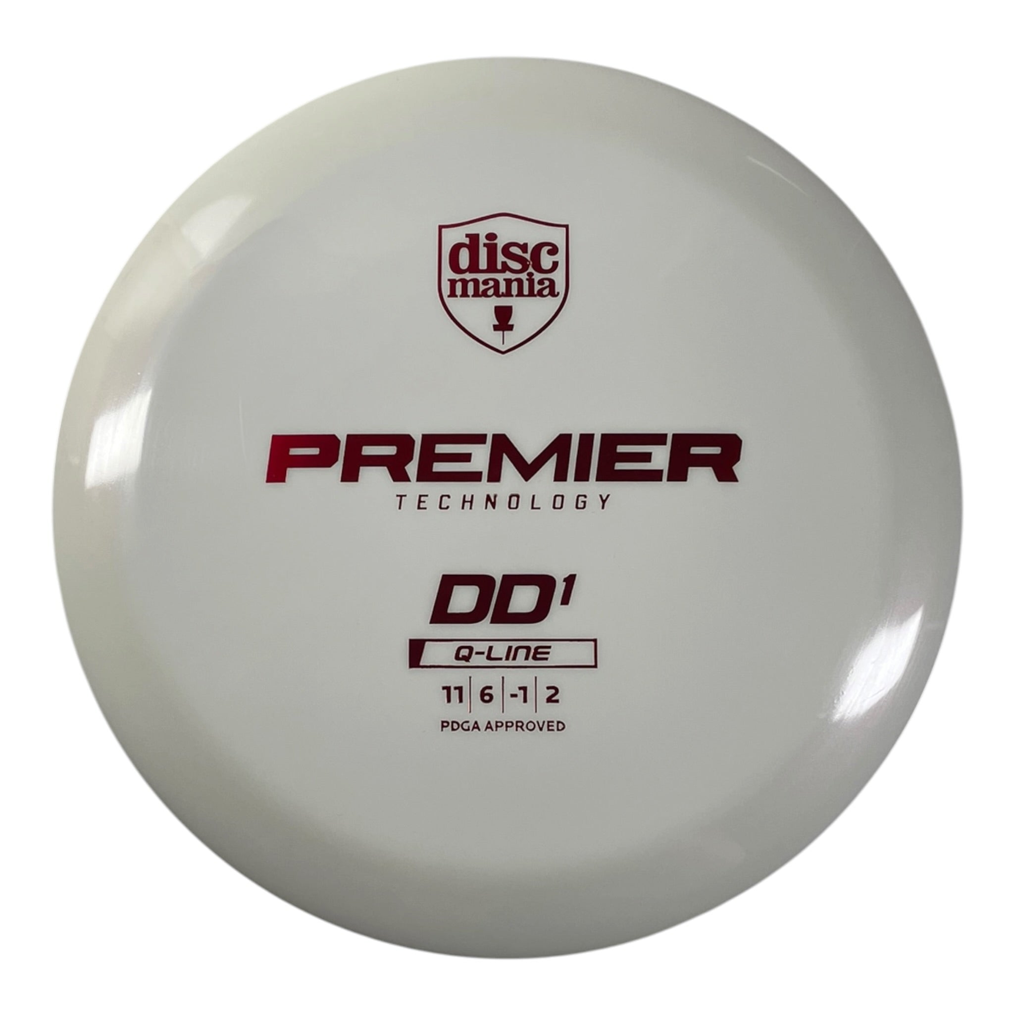 Discmania DD1 | Q-Line Premier | White/Red 174-176g Disc Golf