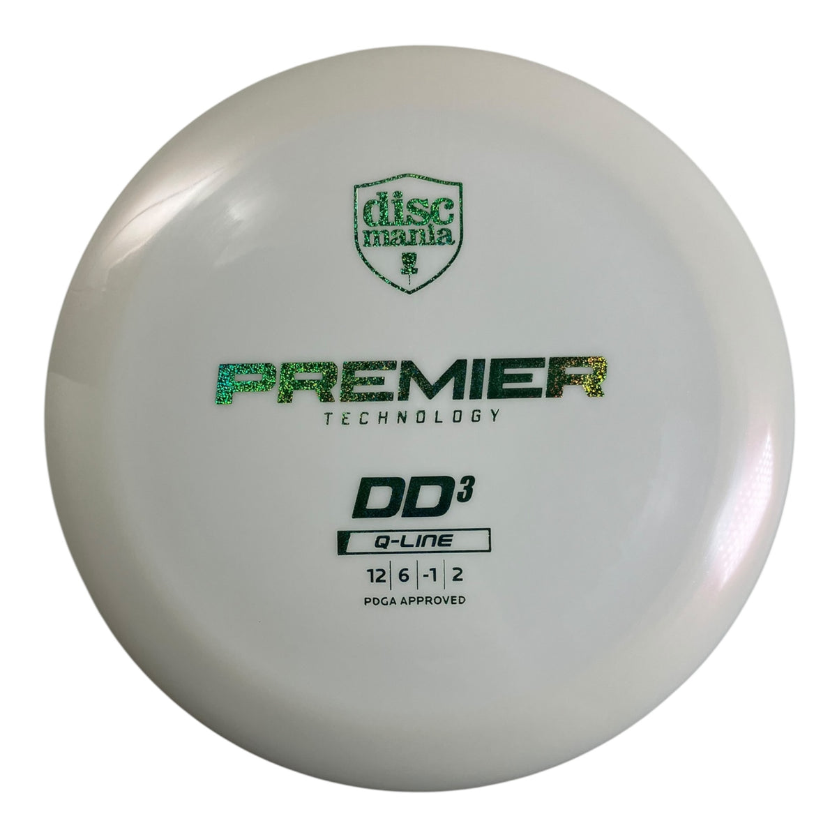 Discmania DD3 | Q-Line Premier | White/Glitter 167-169g Disc Golf