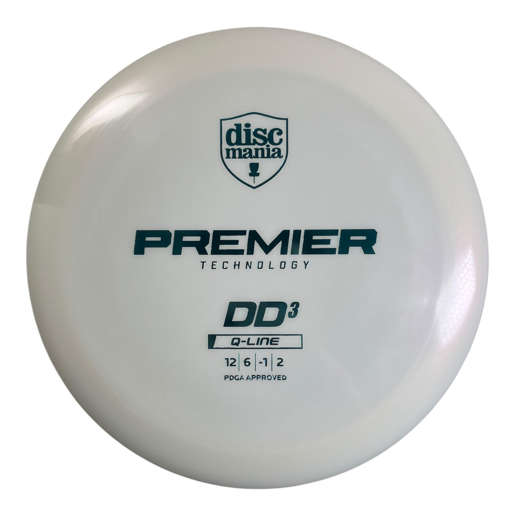 Discmania DD3 | Q-Line Premier | White/Teal 173-175g Disc Golf