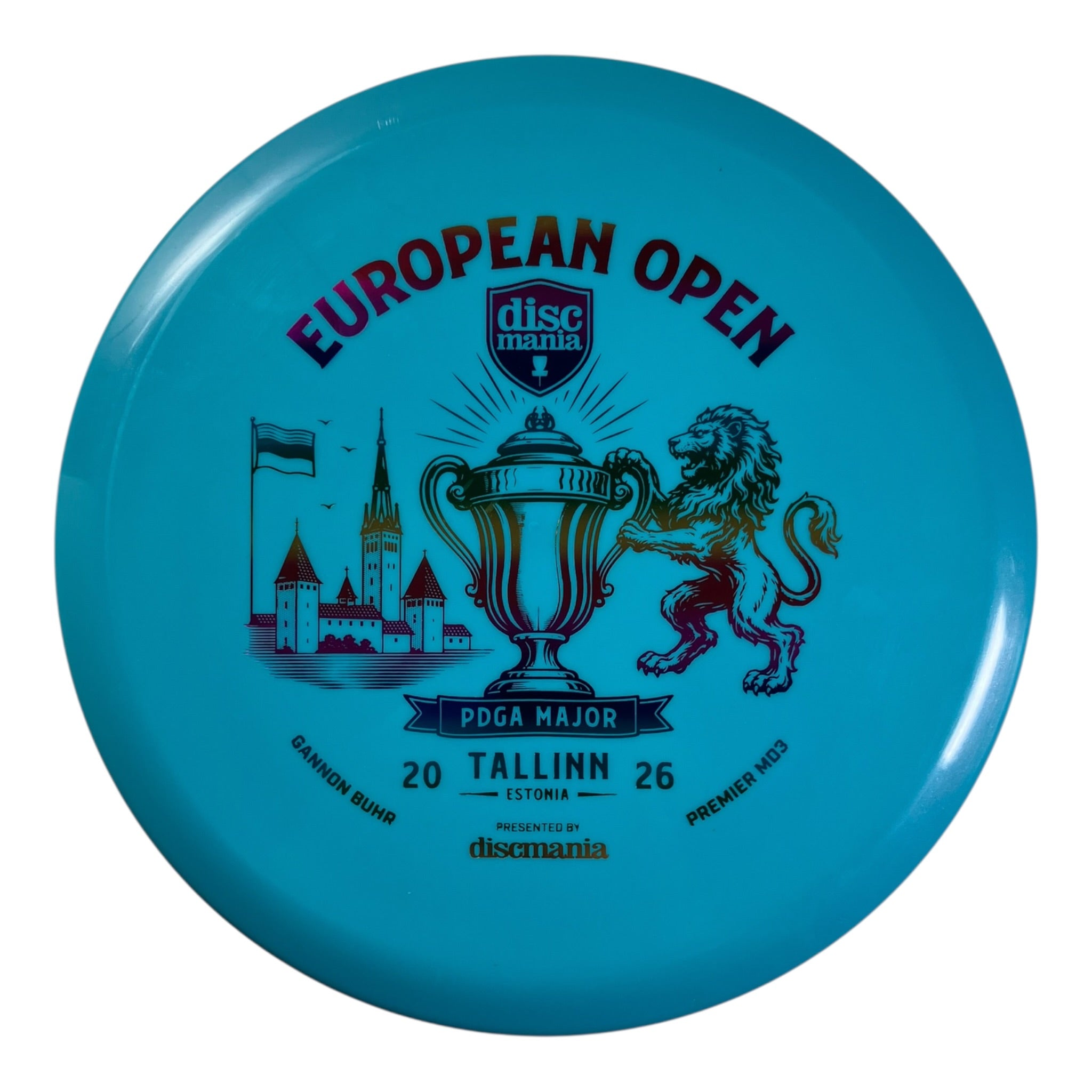 Discmania Premier MD3 - Used Good | Q-Line | Blue/Rainbow 177g (Gannon Buhr European Open 2026) Disc Golf
