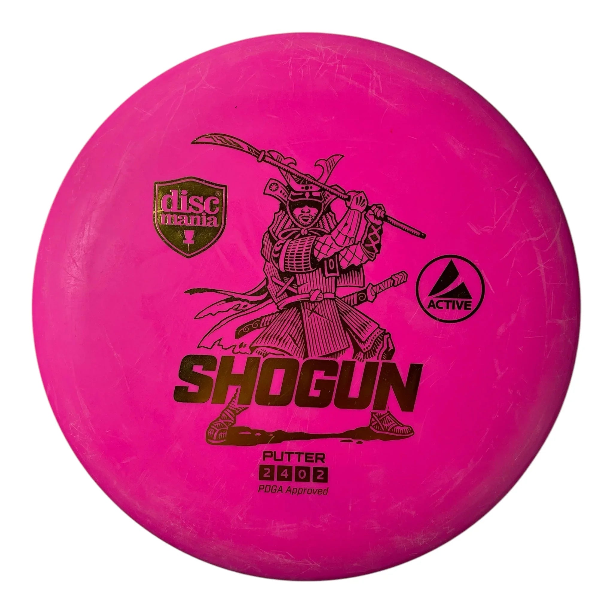 Discmania Shogun | Active | Pink/Gold 167g Disc Golf