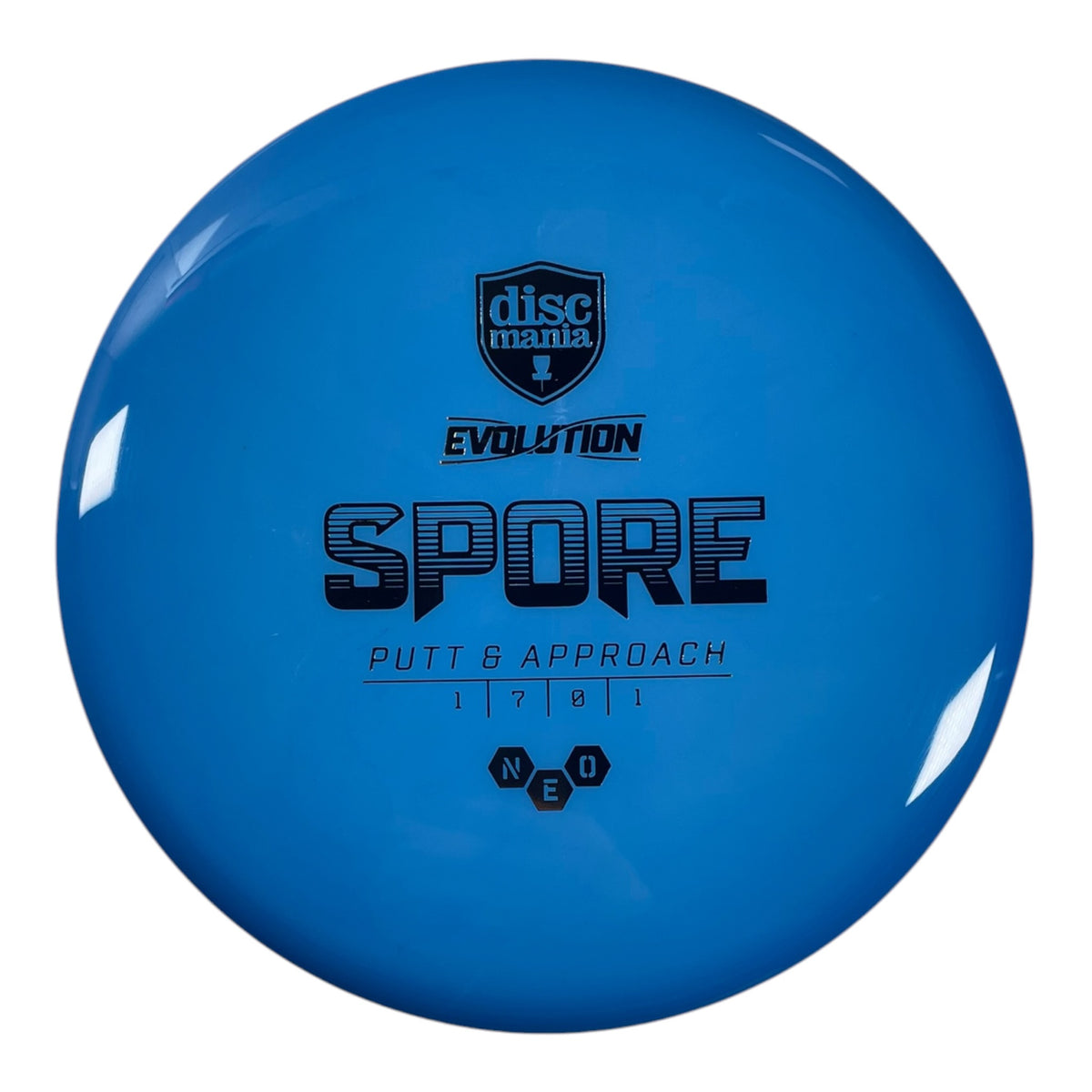 Discmania Spore | Neo Soft | Blue/Gold 157g Disc Golf