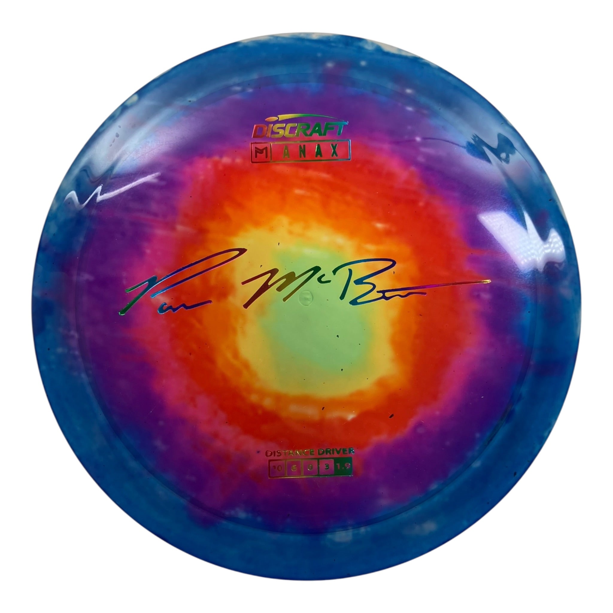Discraft Anax | Z Line Fly Dye | Multi/Rainbow 169g (Paul McBeth) Disc Golf
