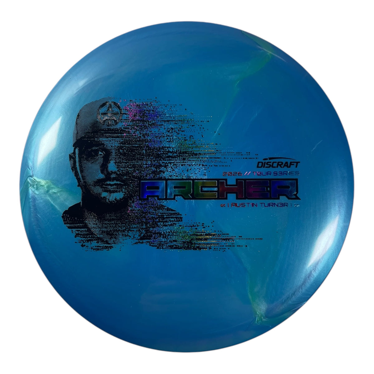 Discraft Archer | Titanium Big Z | Blue/Rainbow 176g (Austin Turner 2026 Tour Series) Disc Golf