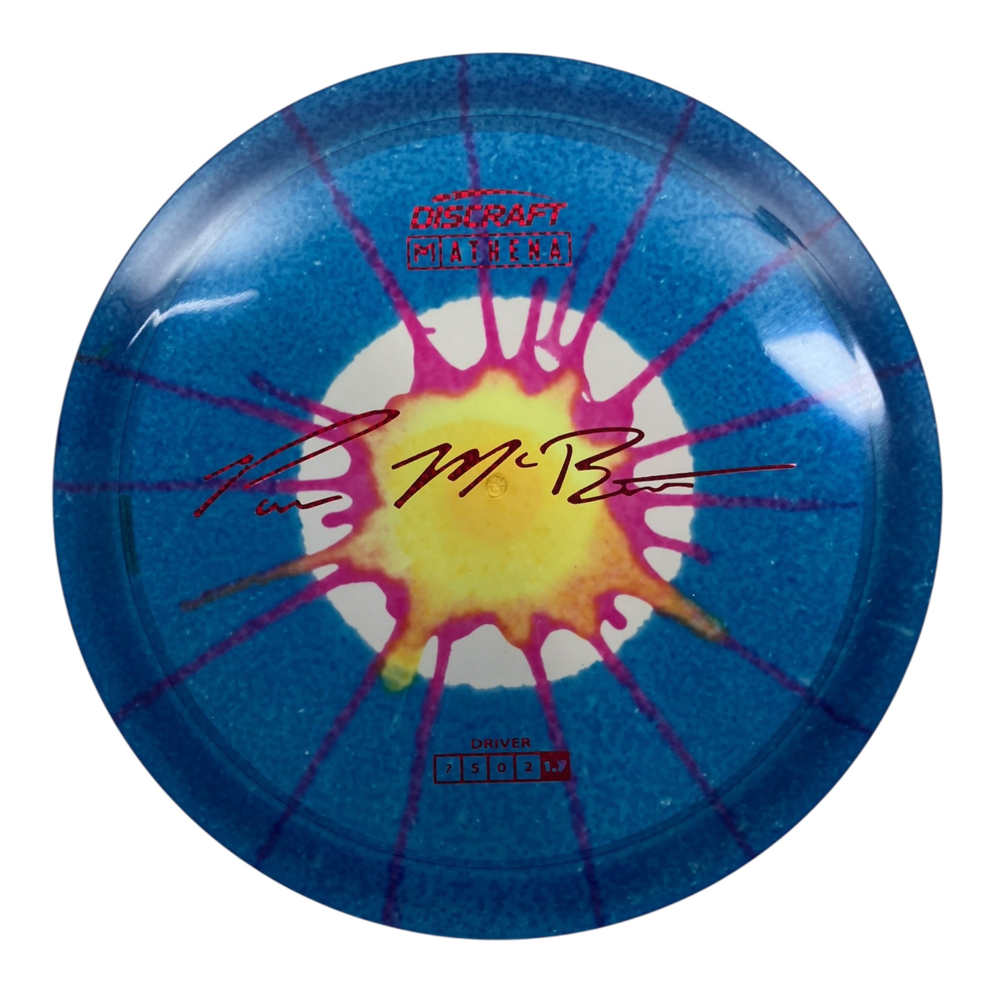 Discraft Athena | Z Line Fly Dye | Blue/Red 163g (Paul McBeth) Disc Golf