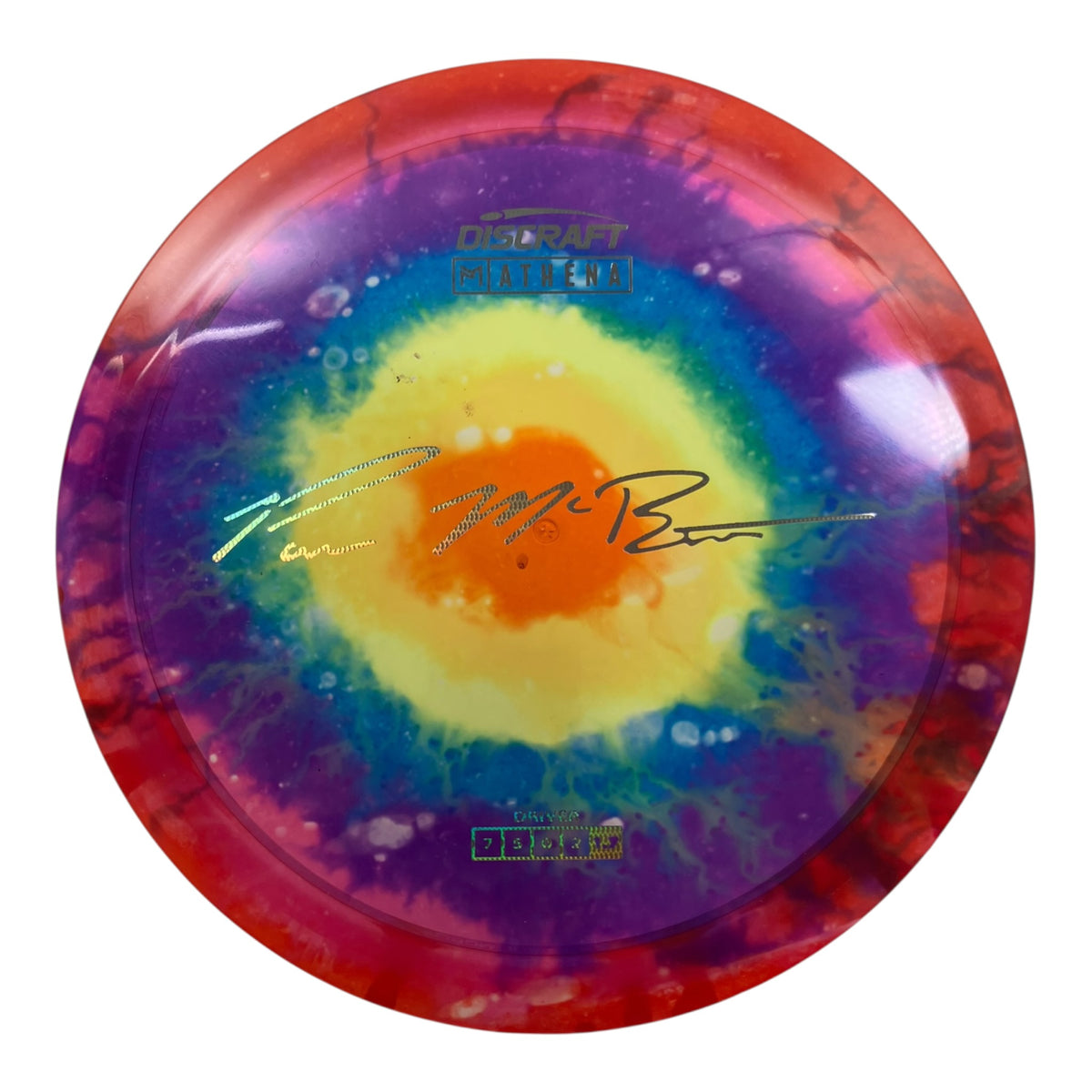 Discraft Athena | Z Line Fly Dye | Multi/Metal 163g (Paul McBeth) Disc Golf
