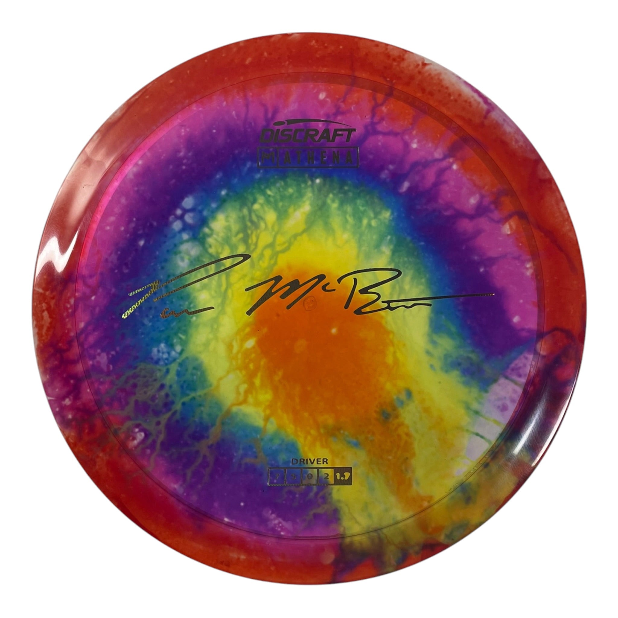 Discraft Athena | Z Line Fly Dye | Rainbow/Holo 164g (Paul McBeth) Disc Golf