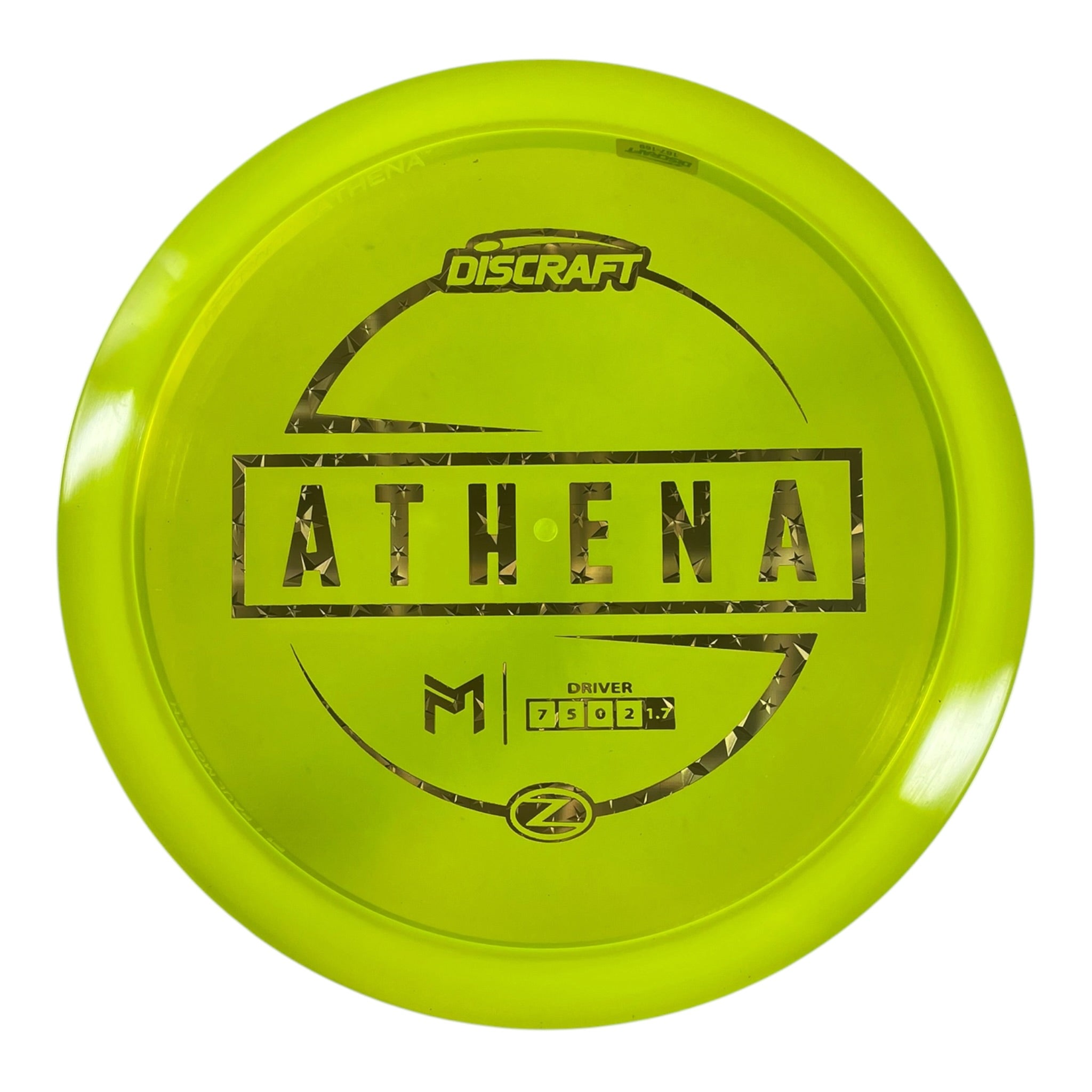 Discraft Athena | Z Line | Yellow/Stars 169g (Paul McBeth) Disc Golf