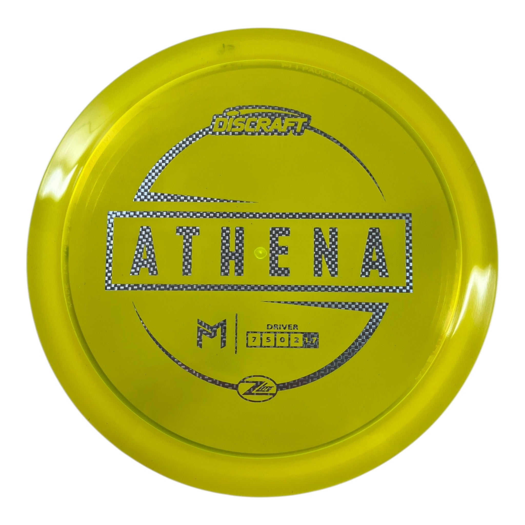 Discraft Athena | Z Lite | Yellow/Metal 156g (Paul McBeth) Disc Golf