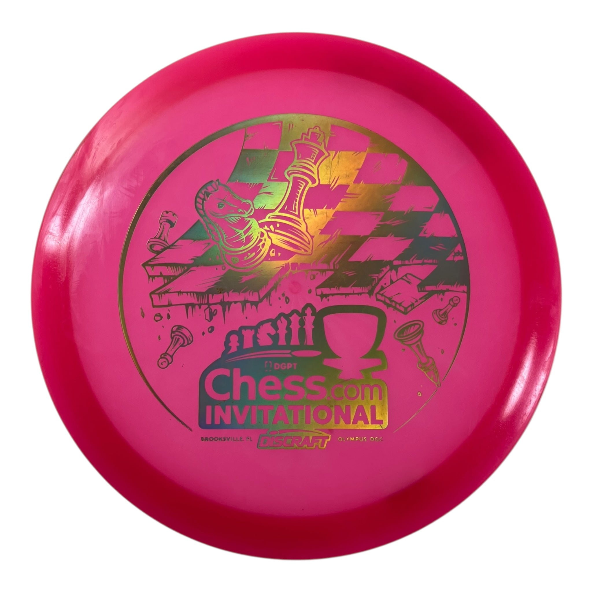 Discraft Athena - Used Good | Z Line Glo | Pink/Gold 173g (Chess.com Invitational) Disc Golf