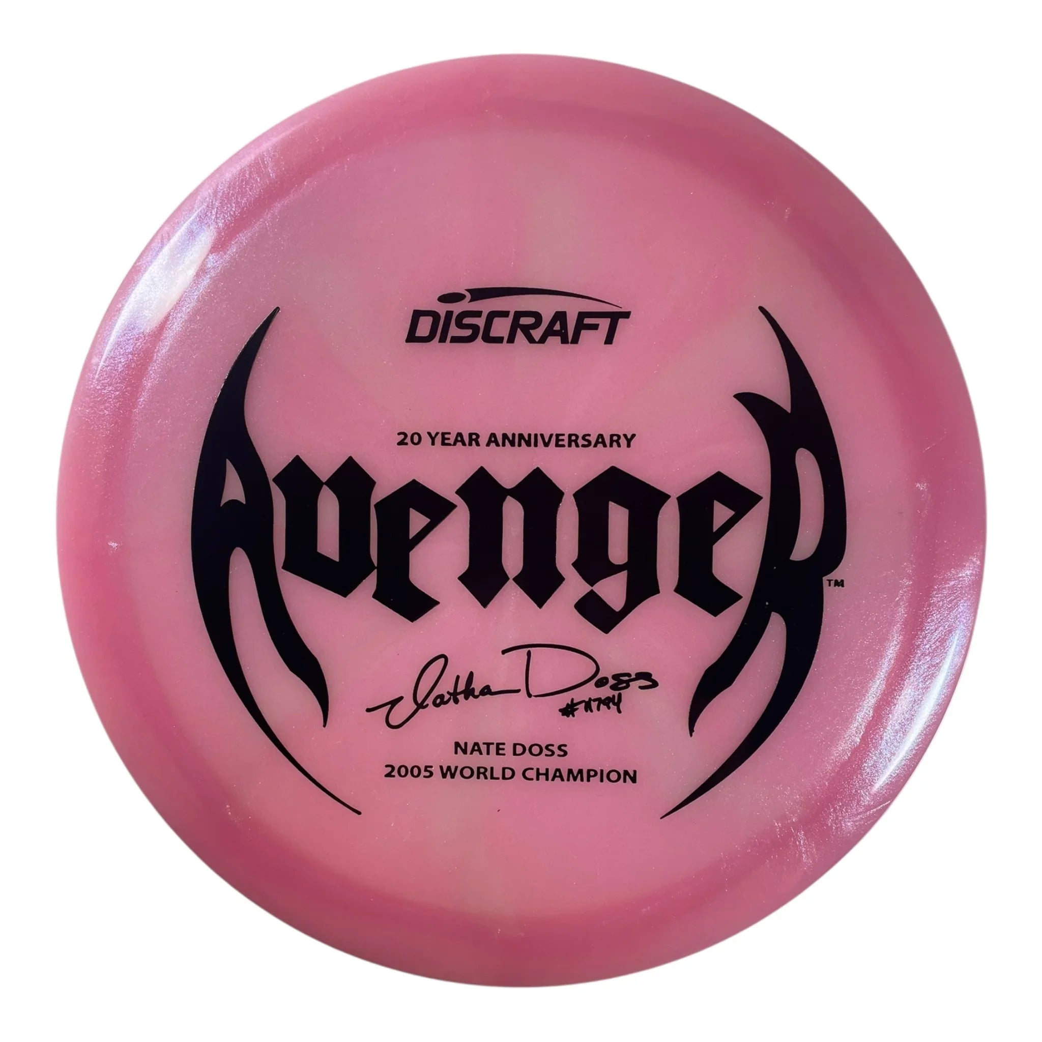 Discraft Avenger | Colorshift Z Swirl | Pink/Black 175g (Nate Doss 20th Anniversary) Disc Golf