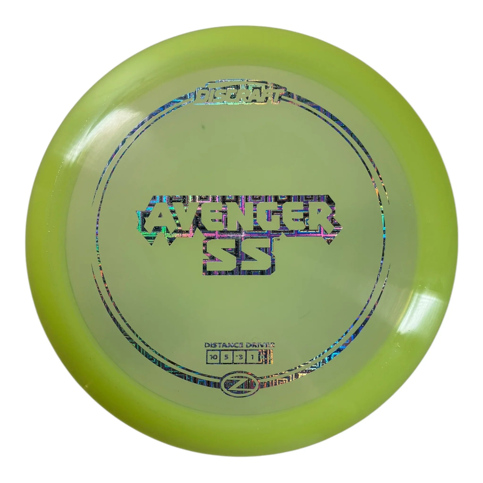 Discraft Avenger SS | Z Line | Yellow/Squares 174g Disc Golf