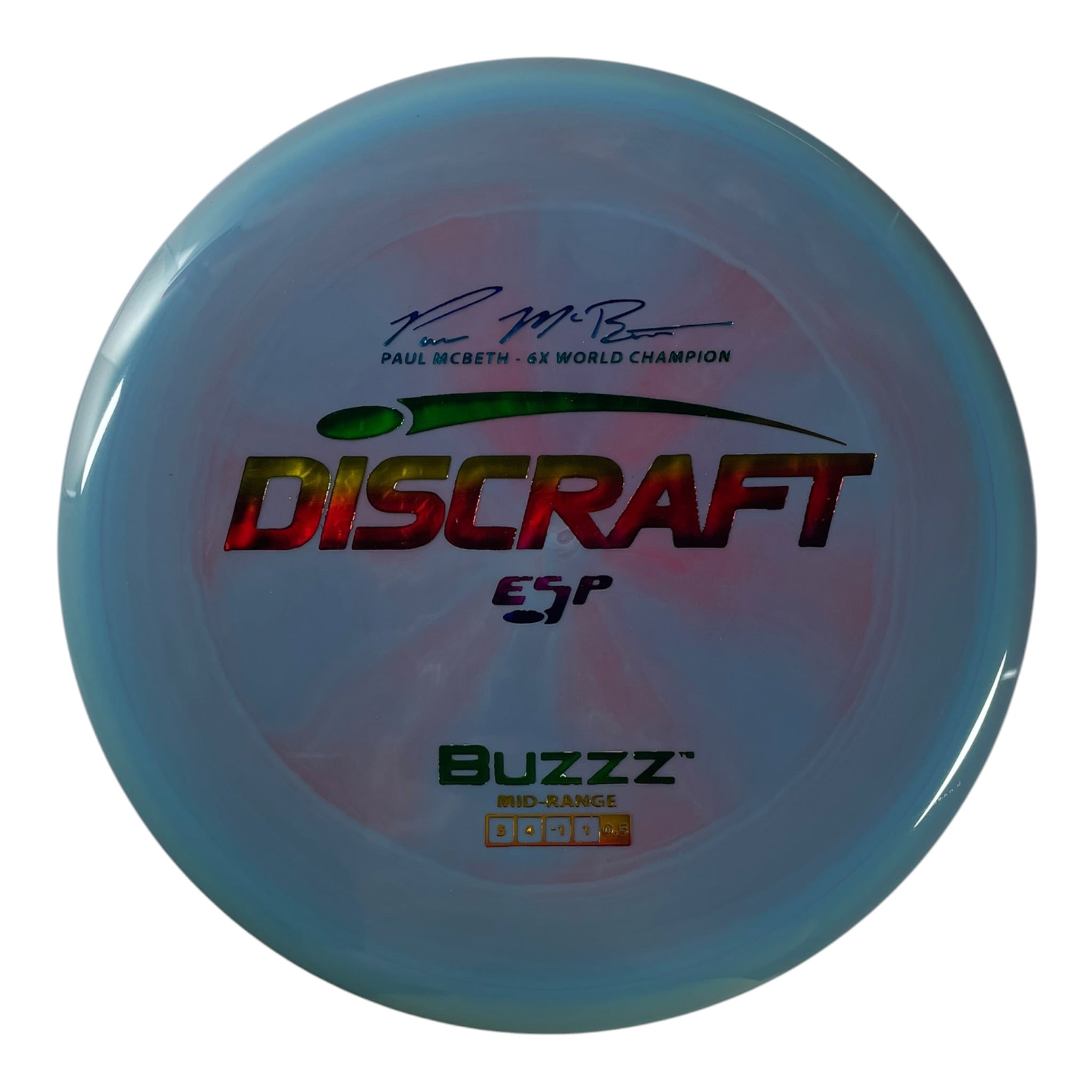 Discraft Buzzz | ESP | Blue/Rainbow 170g (Paul McBeth) Disc Golf