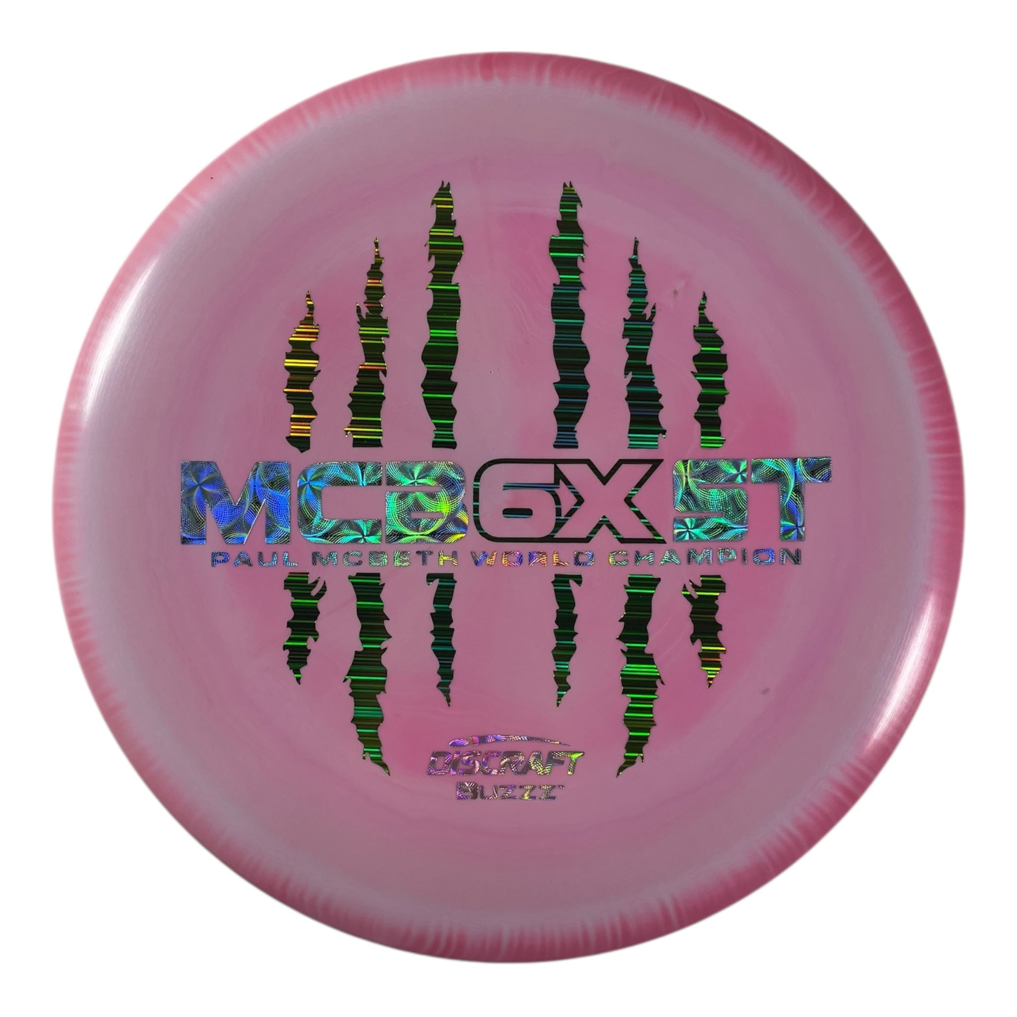 Discraft Buzzz | ESP | Pink/Green Holo 176g (Paul McBeth 6x Claw) Disc Golf