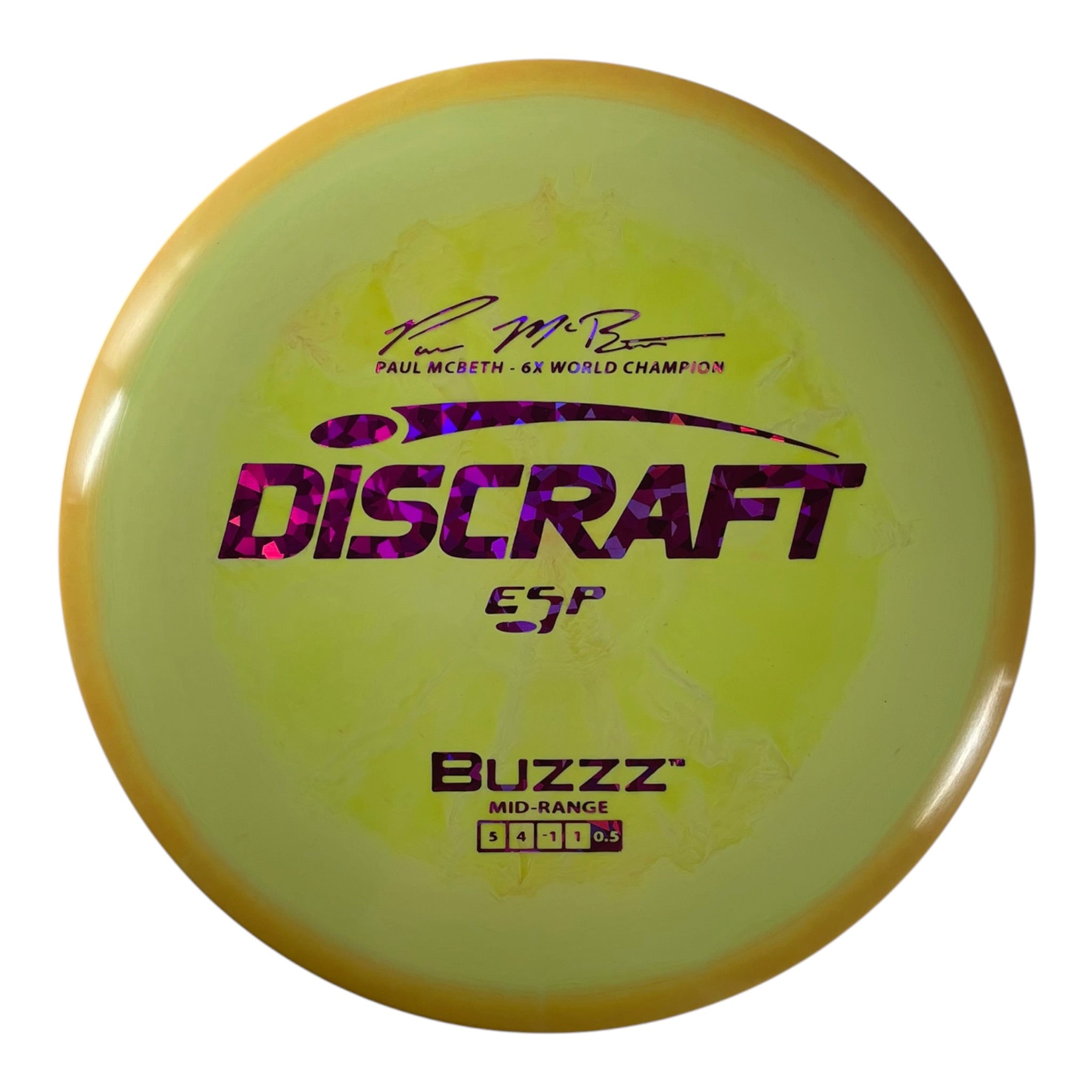 Discraft Buzzz | ESP | Yellow/Pink 169g (Paul McBeth) Disc Golf