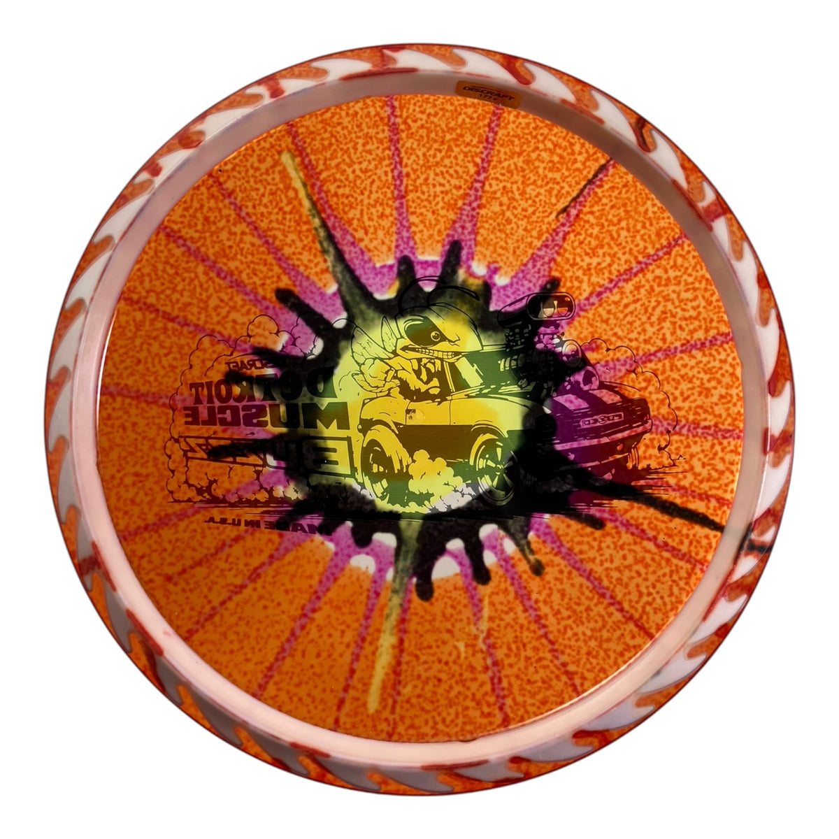 Discraft Buzzz | FlyDye FuZed | Orange/Pink 177g (Detroit Muscle) Disc Golf