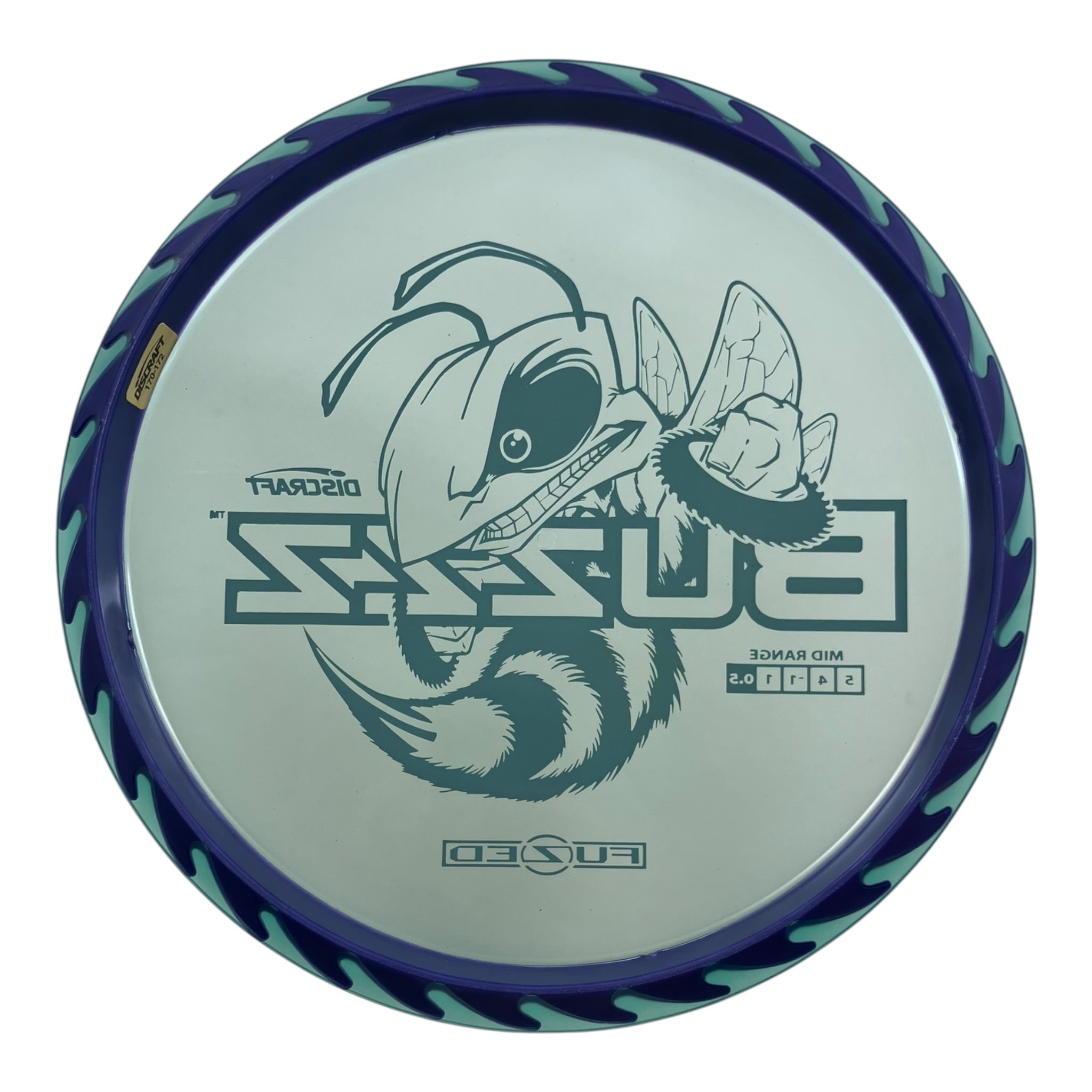 Discraft Buzzz | Fuzed Line | Blue/Teal 172g (Buzzzsaw) Disc Golf