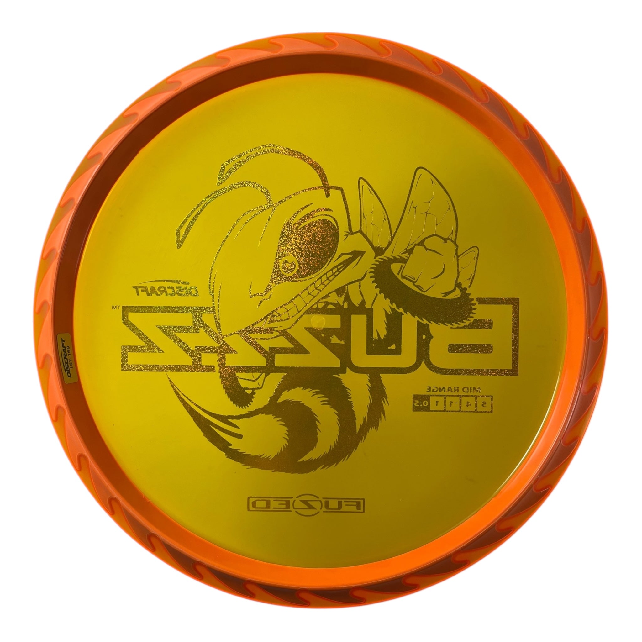 Discraft Buzzz | Fuzed Line | Orange/Gold Sparkle 168-169g (Buzzzsaw) Disc Golf