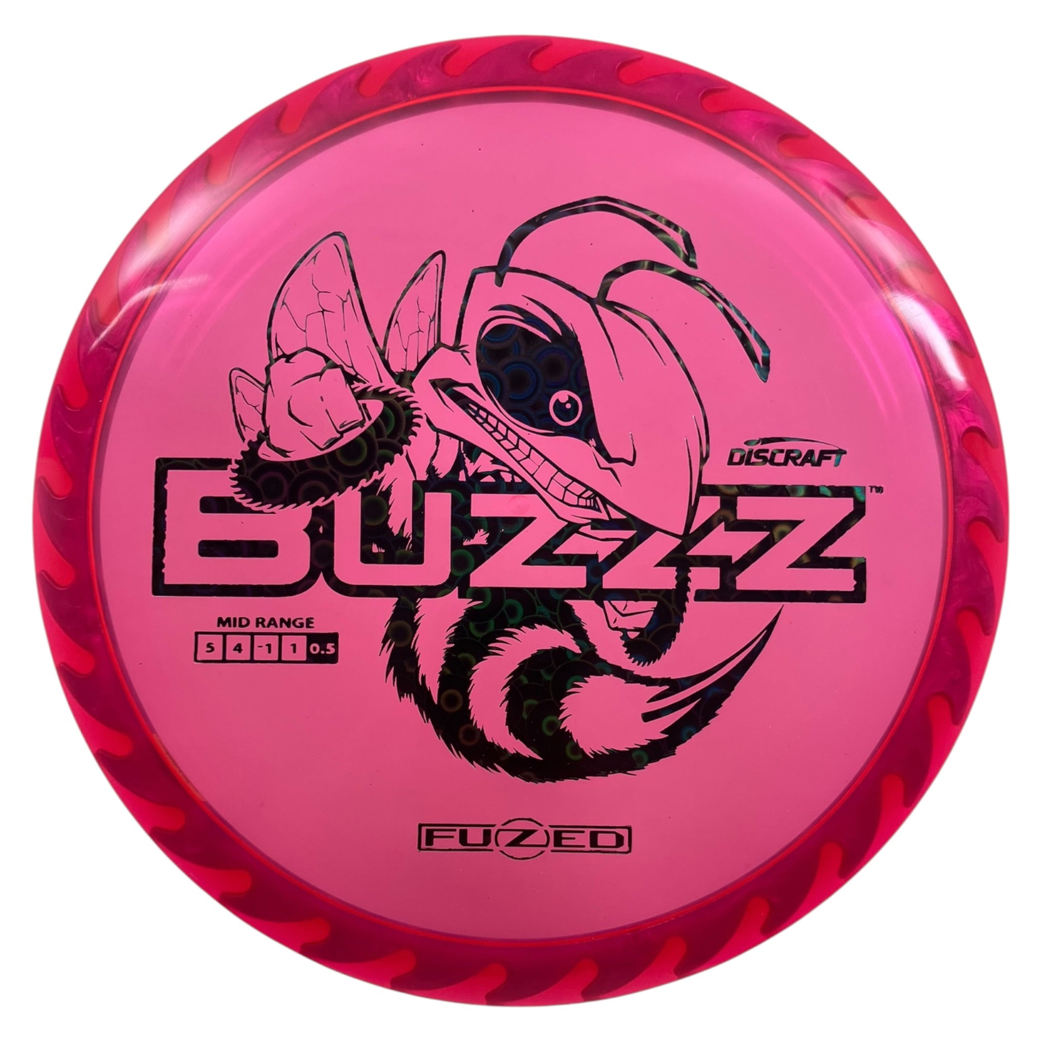 Discraft Buzzz | Fuzed Line | Pink/Oil Slick 173g (Buzzzsaw) Disc Golf