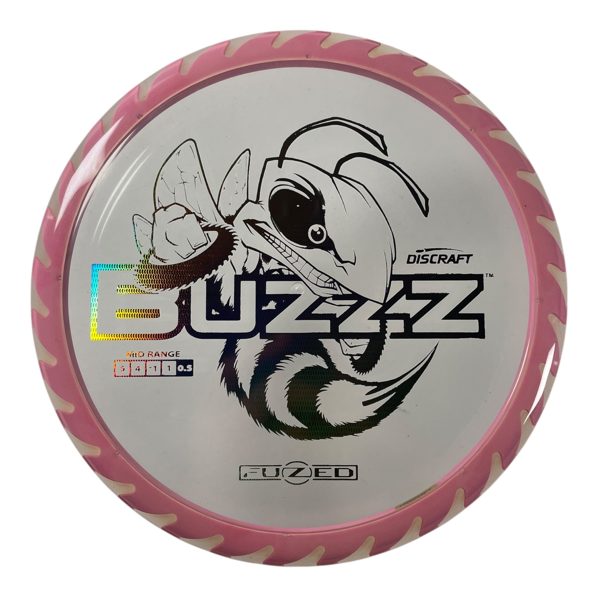 Discraft Buzzz | Fuzed Line | Pink/Silver holo 174g (Buzzzsaw) Disc Golf