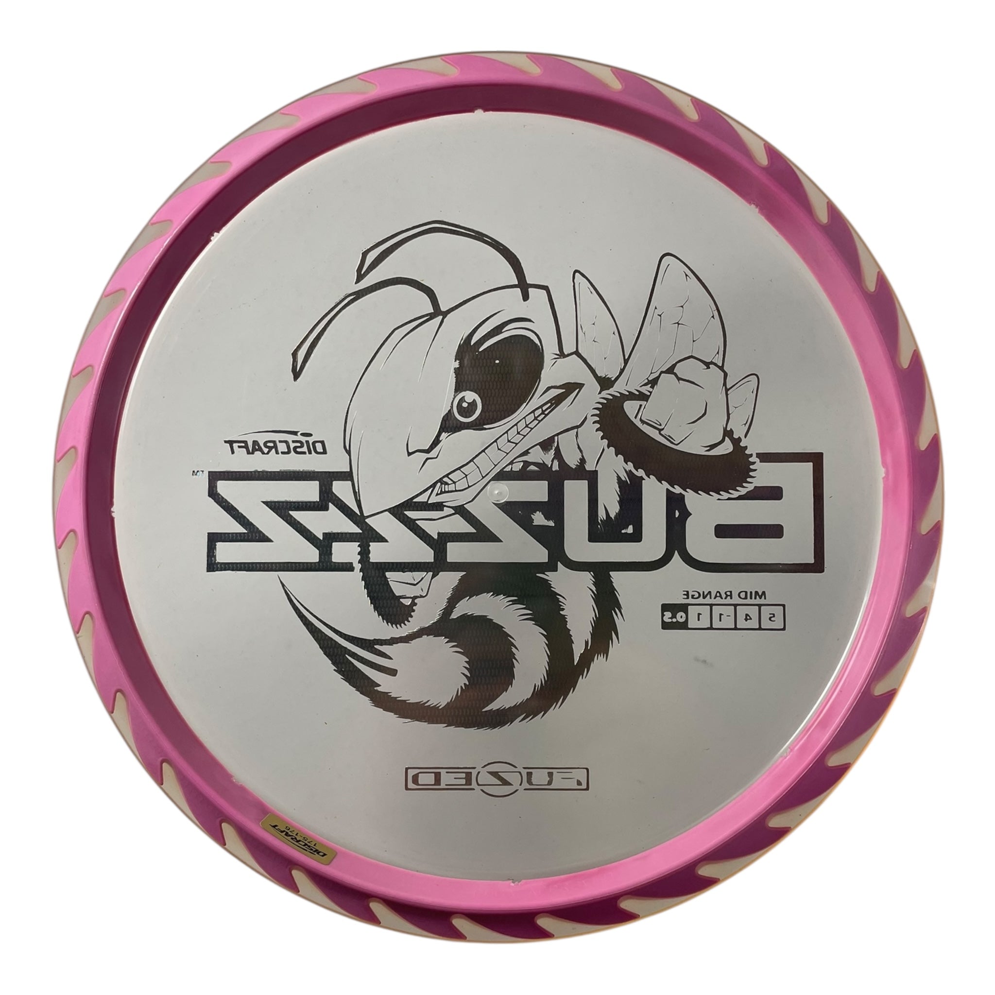 Discraft Buzzz | Fuzed Line | Pink/Silver holo 174g (Buzzzsaw) Disc Golf