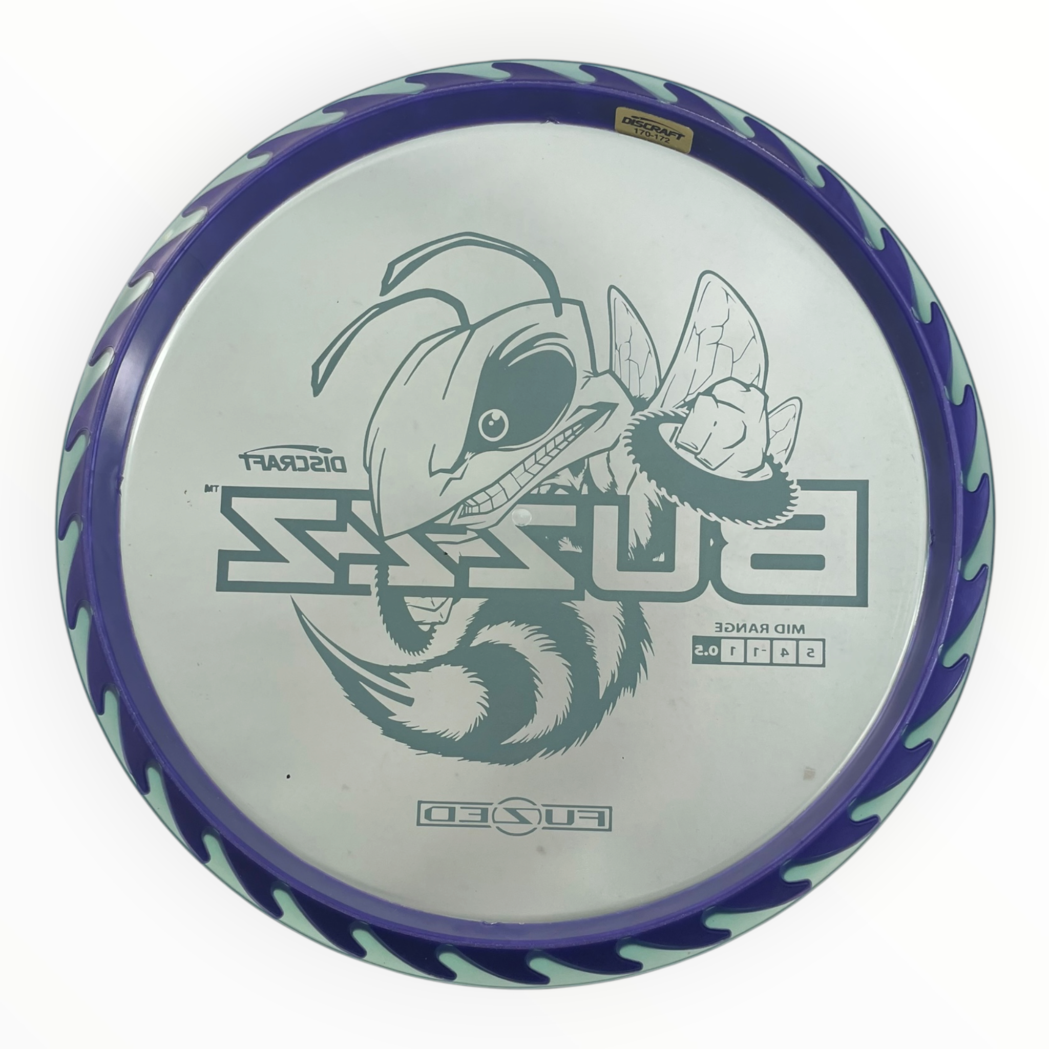 Discraft Buzzz | Fuzed Line | Purple/Gold 172-173g (Buzzzsaw) Disc Golf