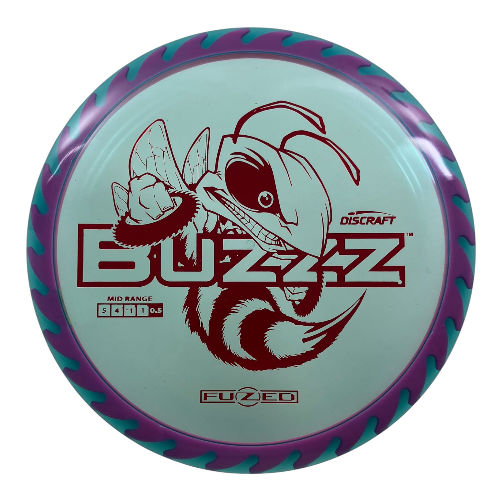 Discraft Buzzz | Fuzed Line | Purple/Red 173g (Buzzzsaw) Disc Golf