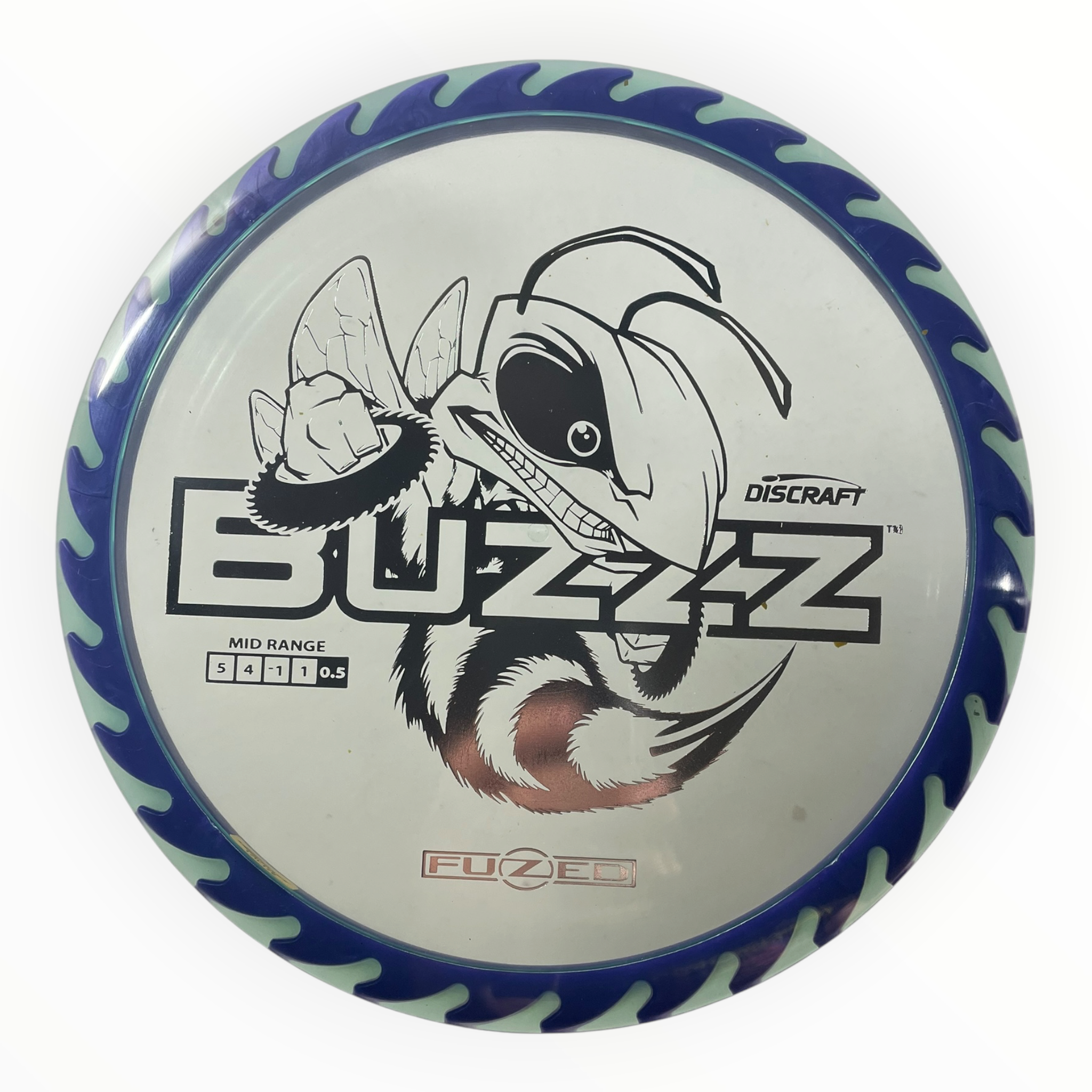 Discraft Buzzz | Fuzed Line | Purple/Silver 172g (Buzzzsaw) Disc Golf