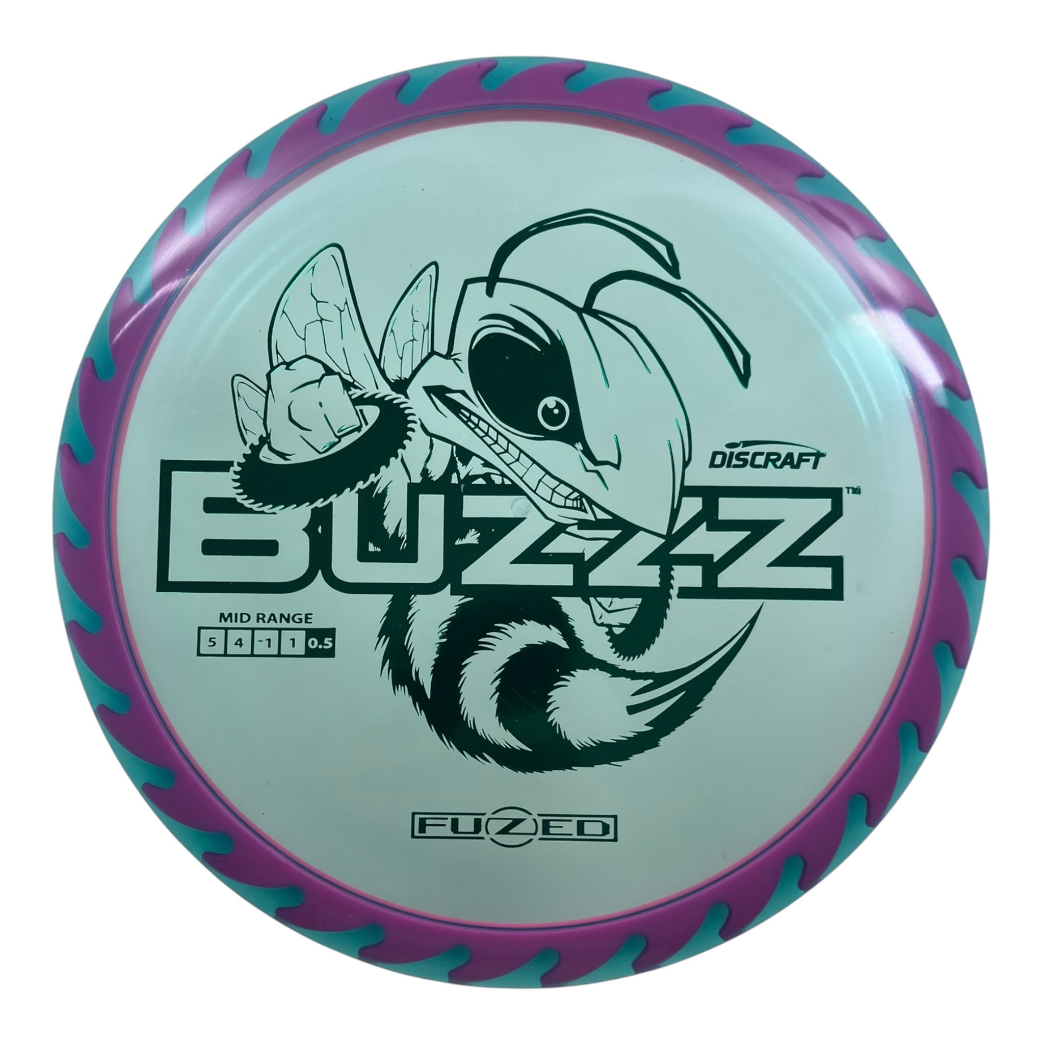Discraft Buzzz | Fuzed Line | Purple/Teal 173g (Buzzzsaw) Disc Golf