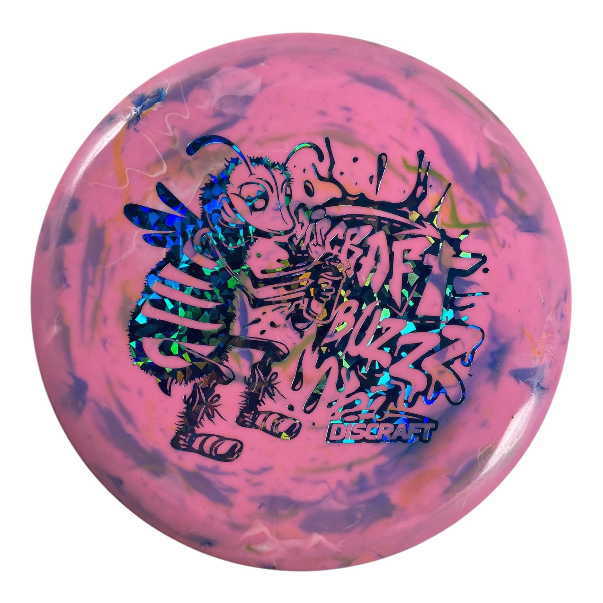 Discraft Buzzz | Jawbreaker | Pink/Blue 118g (Lightweight) Disc Golf