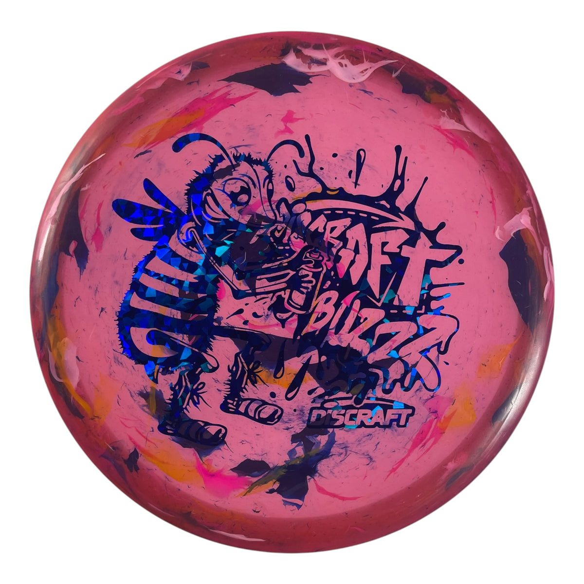 Discraft Buzzz | Jawbreaker | Pink/Blue 124g (Lightweight) Disc Golf