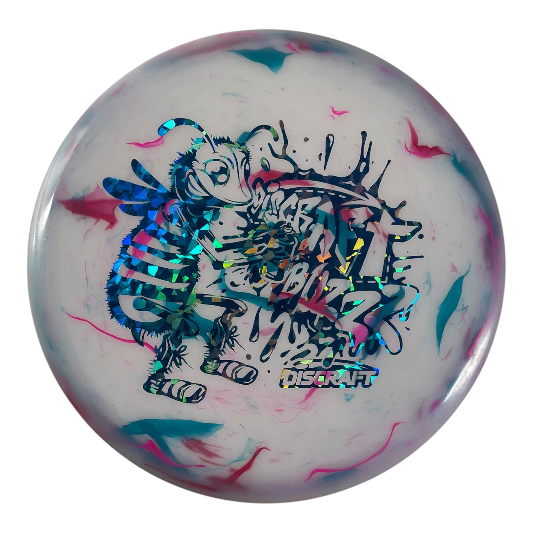 Discraft Buzzz | Jawbreaker | White/Blue 123g (Lightweight) Disc Golf