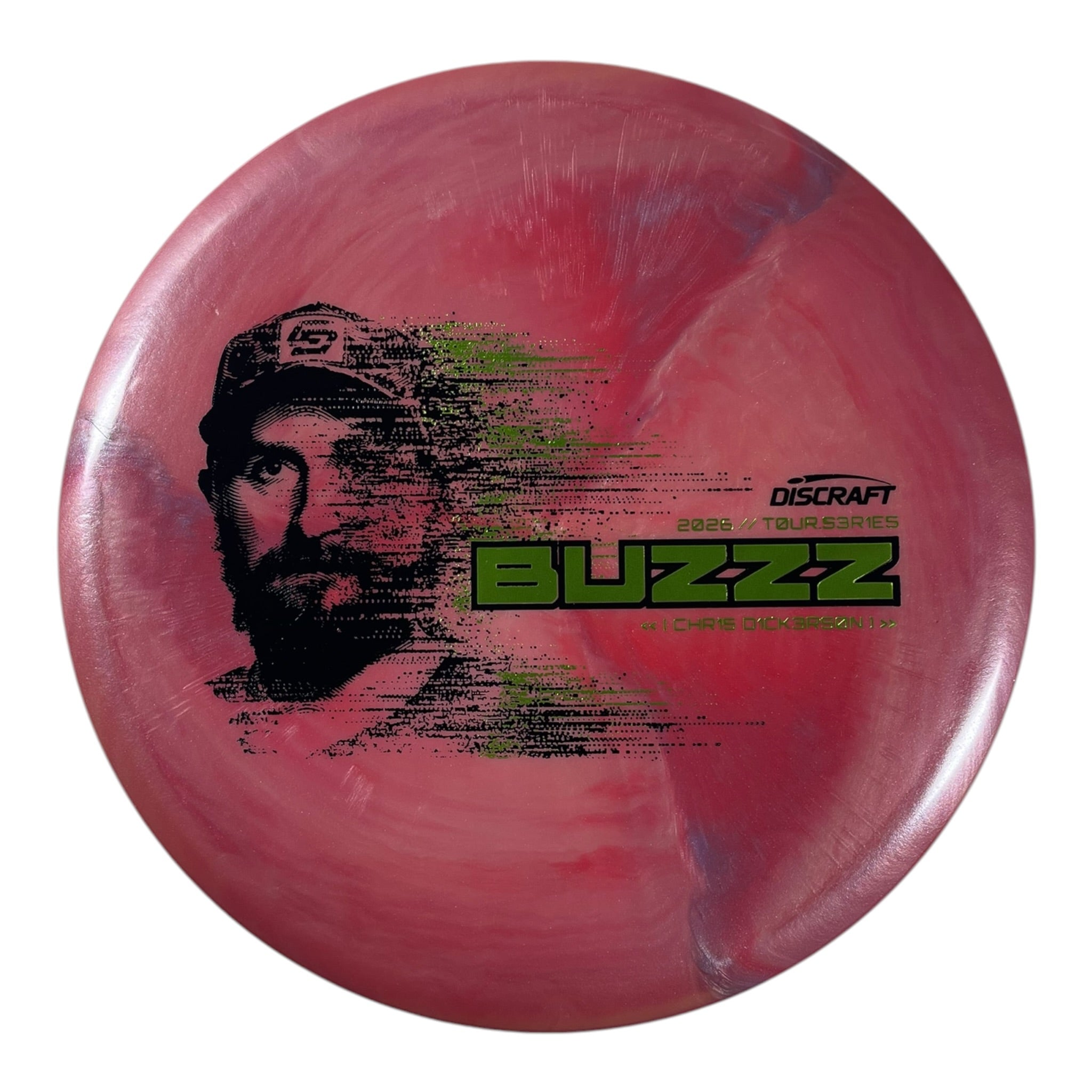 Discraft Buzzz | Titanium Big Z | Pink/Green 174g (Chris Dickerson Tour Series 2026) Disc Golf