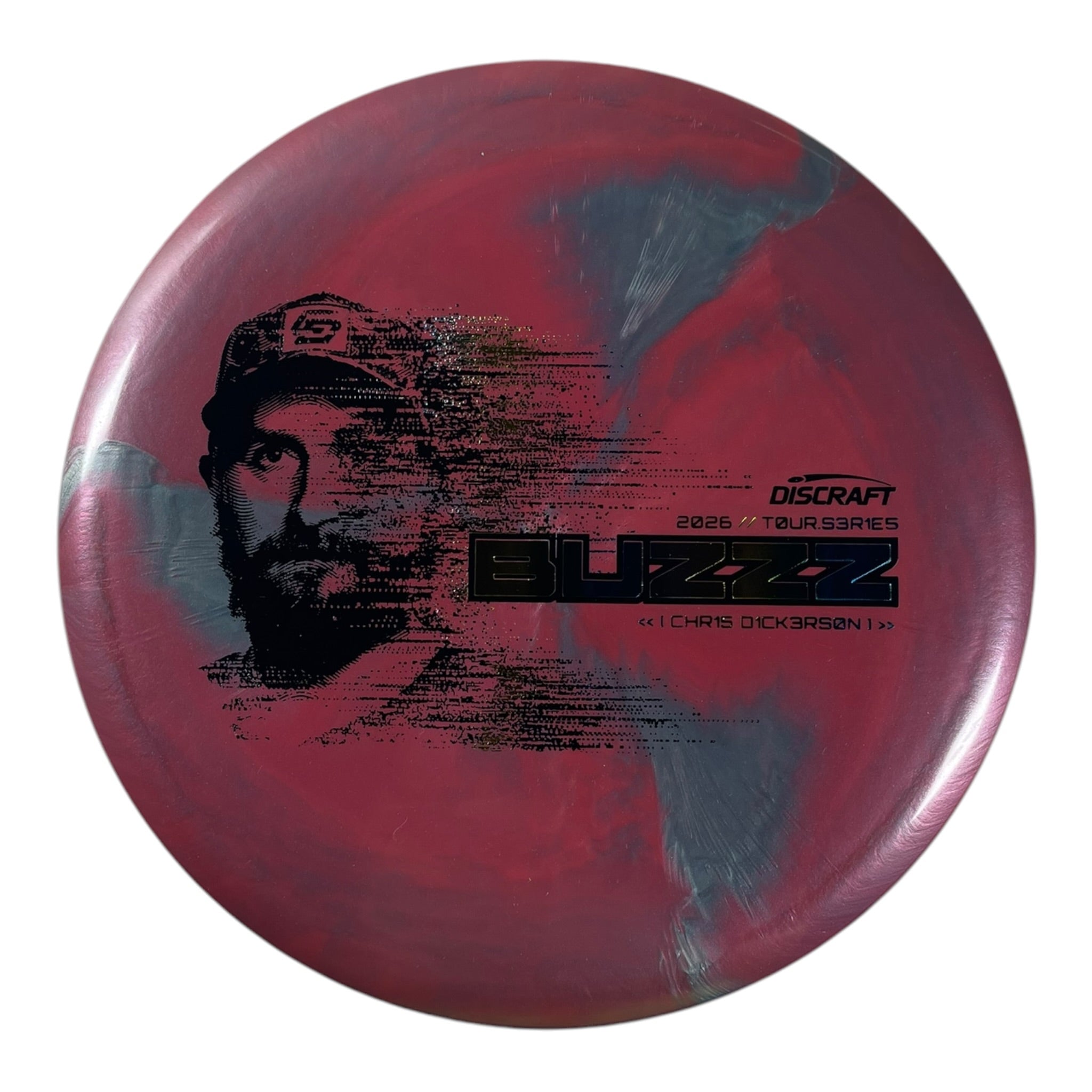 Discraft Buzzz | Titanium Big Z | Pink/Multi 175g (Chris Dickerson Tour Series 2026) Disc Golf